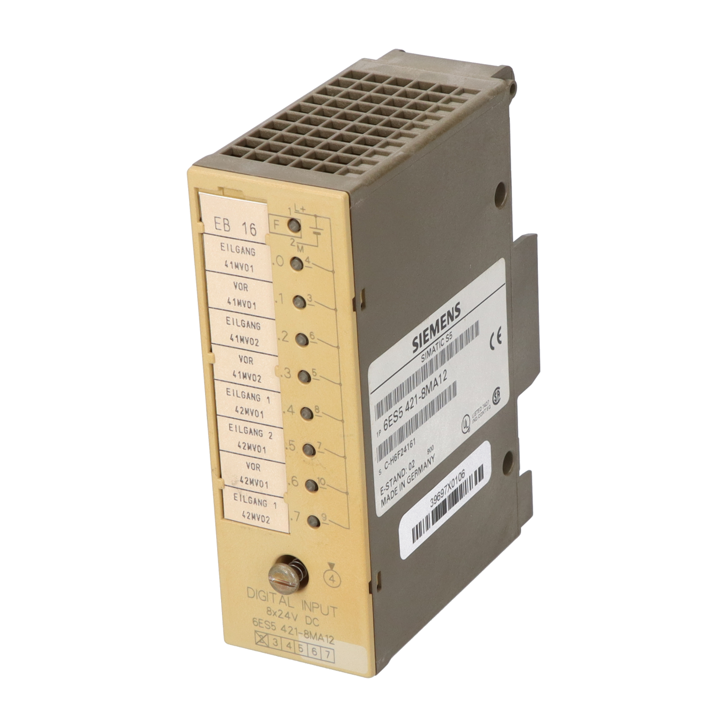 Siemens 6ES5421-8MA12 Simatic S5, Digital Input Module Used UMP