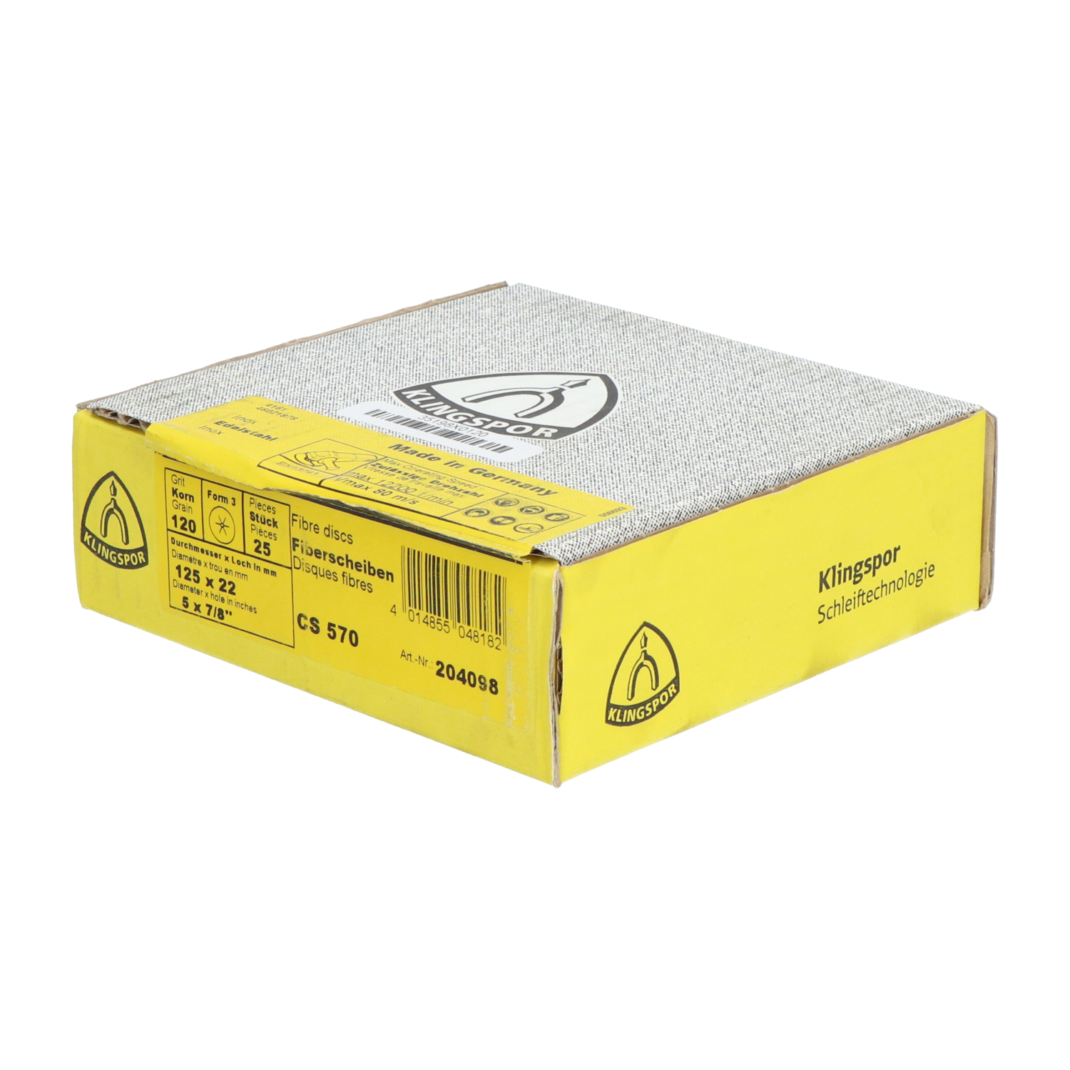 Klingspor 204098 Flap Disc 5x7/8" New NFP Sealed (25pcs)