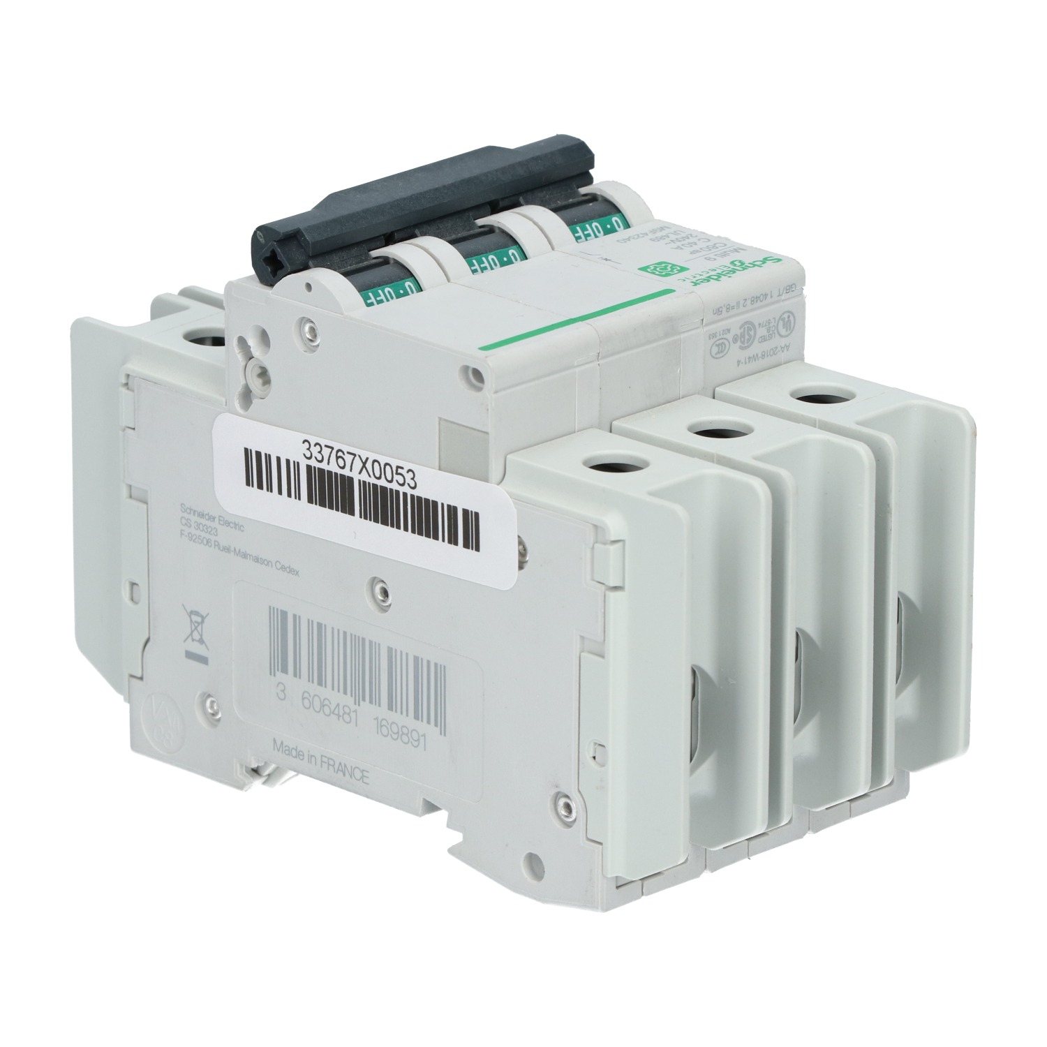 Schneider Electric M9F42340 Miniature Circuit Breaker 3P, 40A New NMP