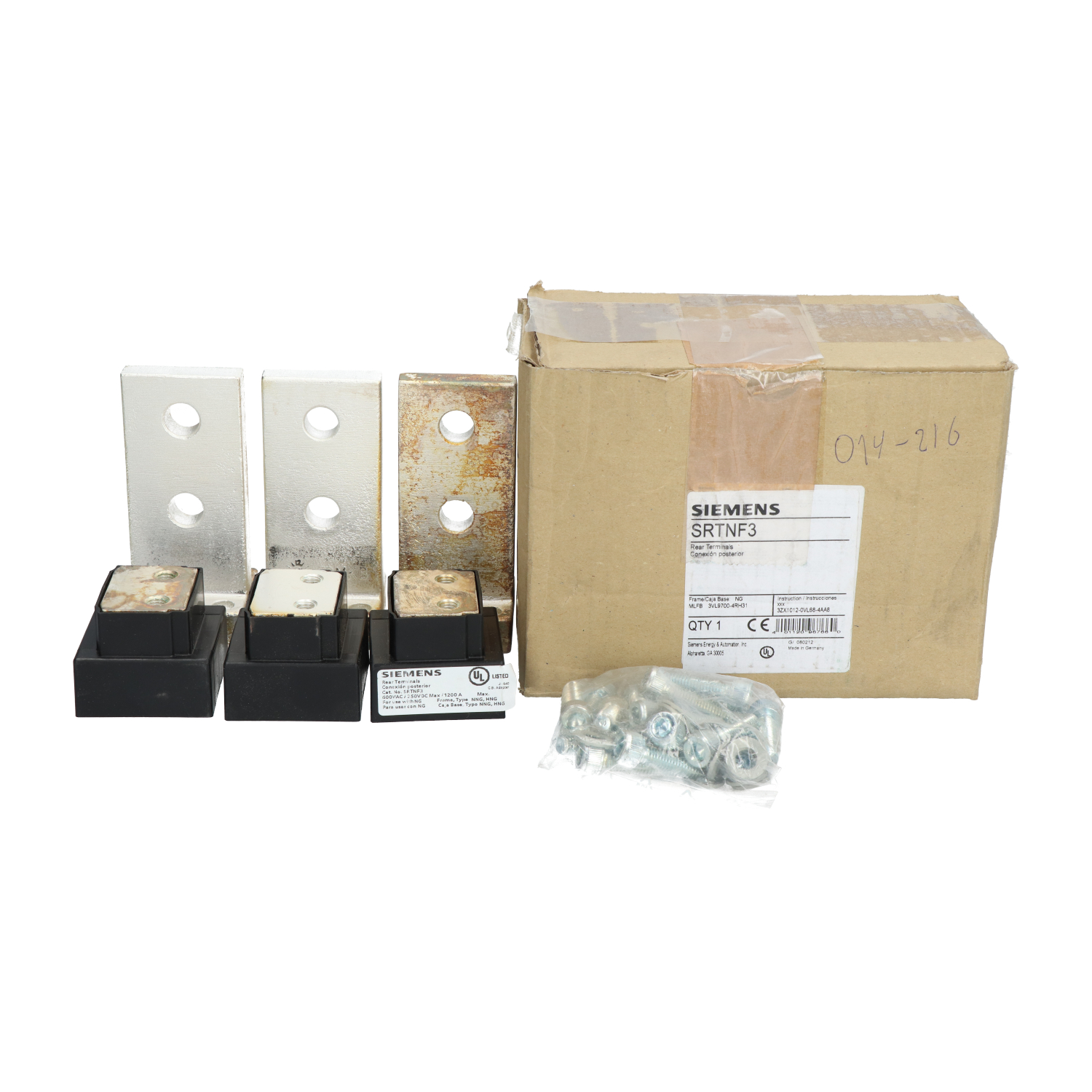 Siemens 3VL9700-4RH31 NG Frame Flat Rear Connecting Bars New NFP