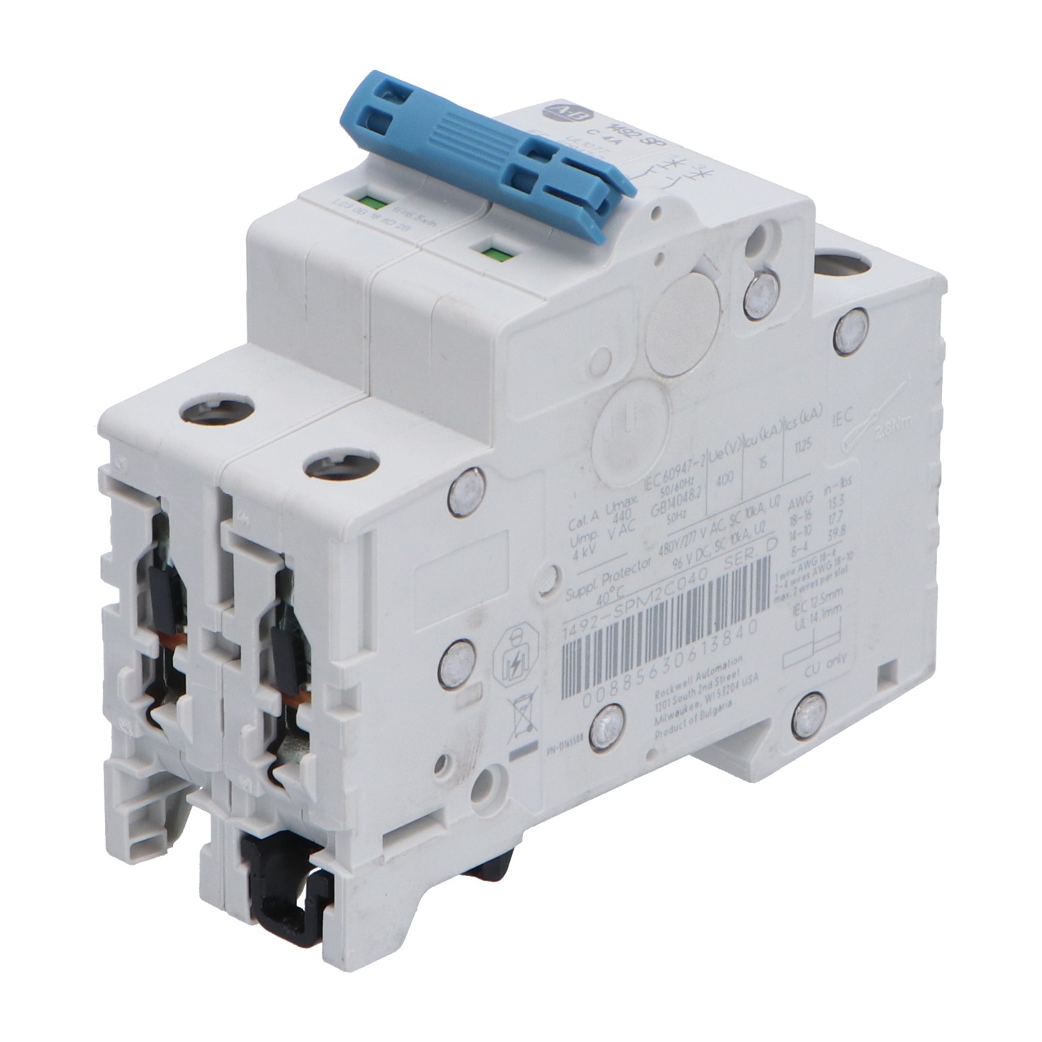 Allen-Bradley 1492-SPM2C040-D Used UMP