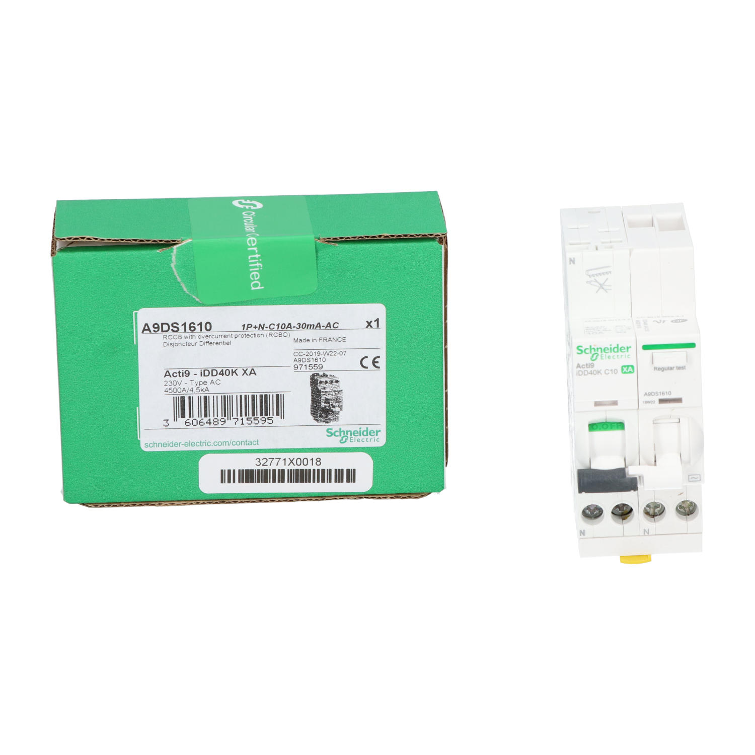 Schneider Electric A9DS1610 Residual Current Circuit Breaker New NFP