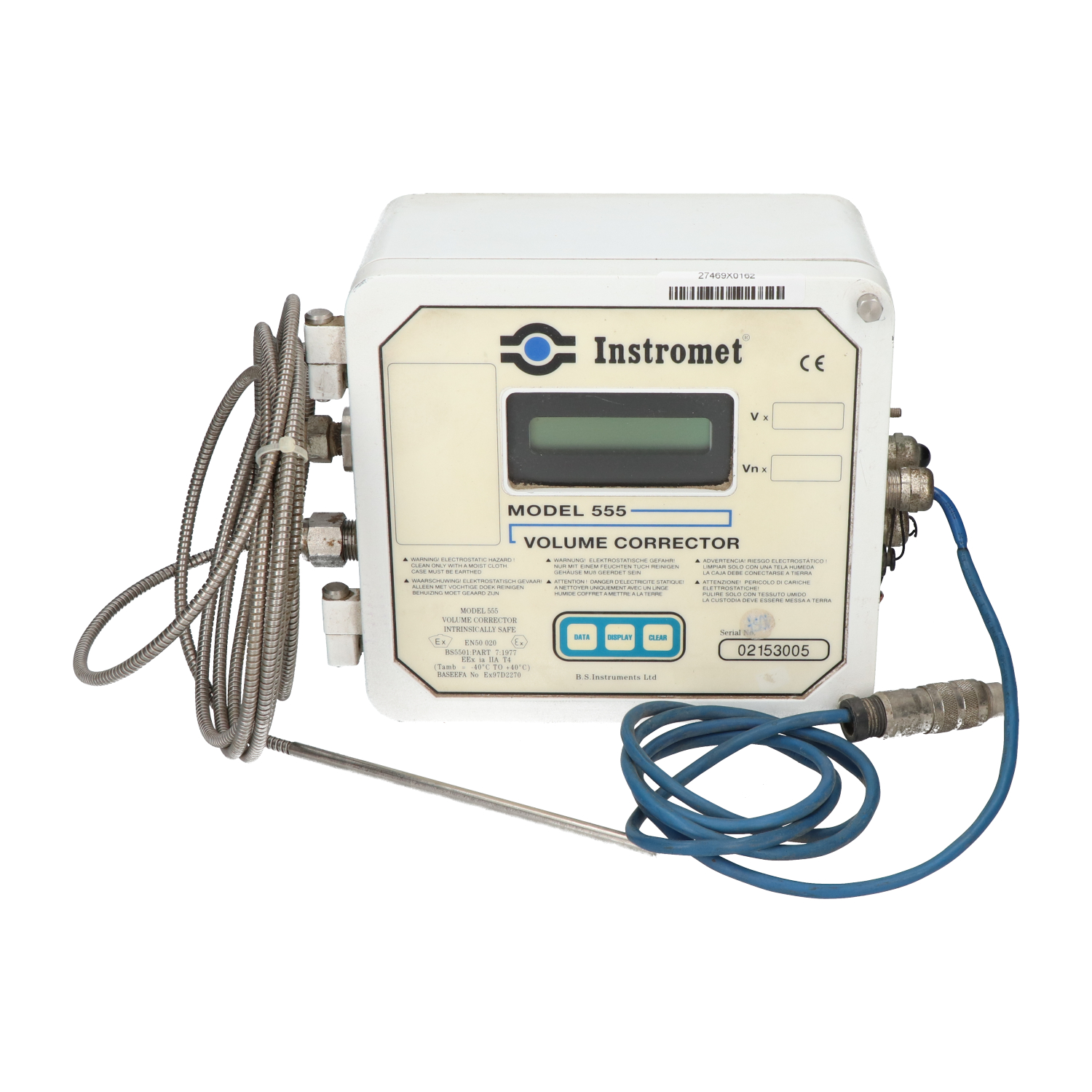 Instromet MODEL555 Volume Controller Integrated Flexible Data Used UMP