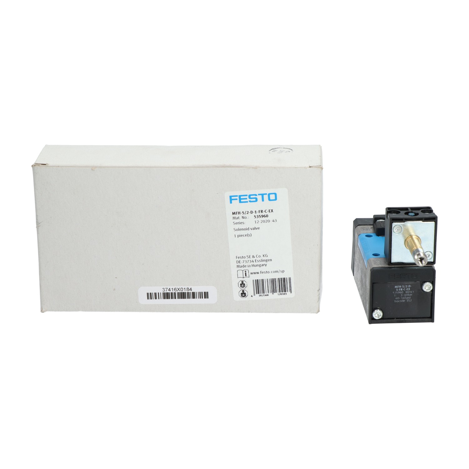 Festo MFH-5/2-D-1-FR-C-EX Solenoid Valve New NFP
