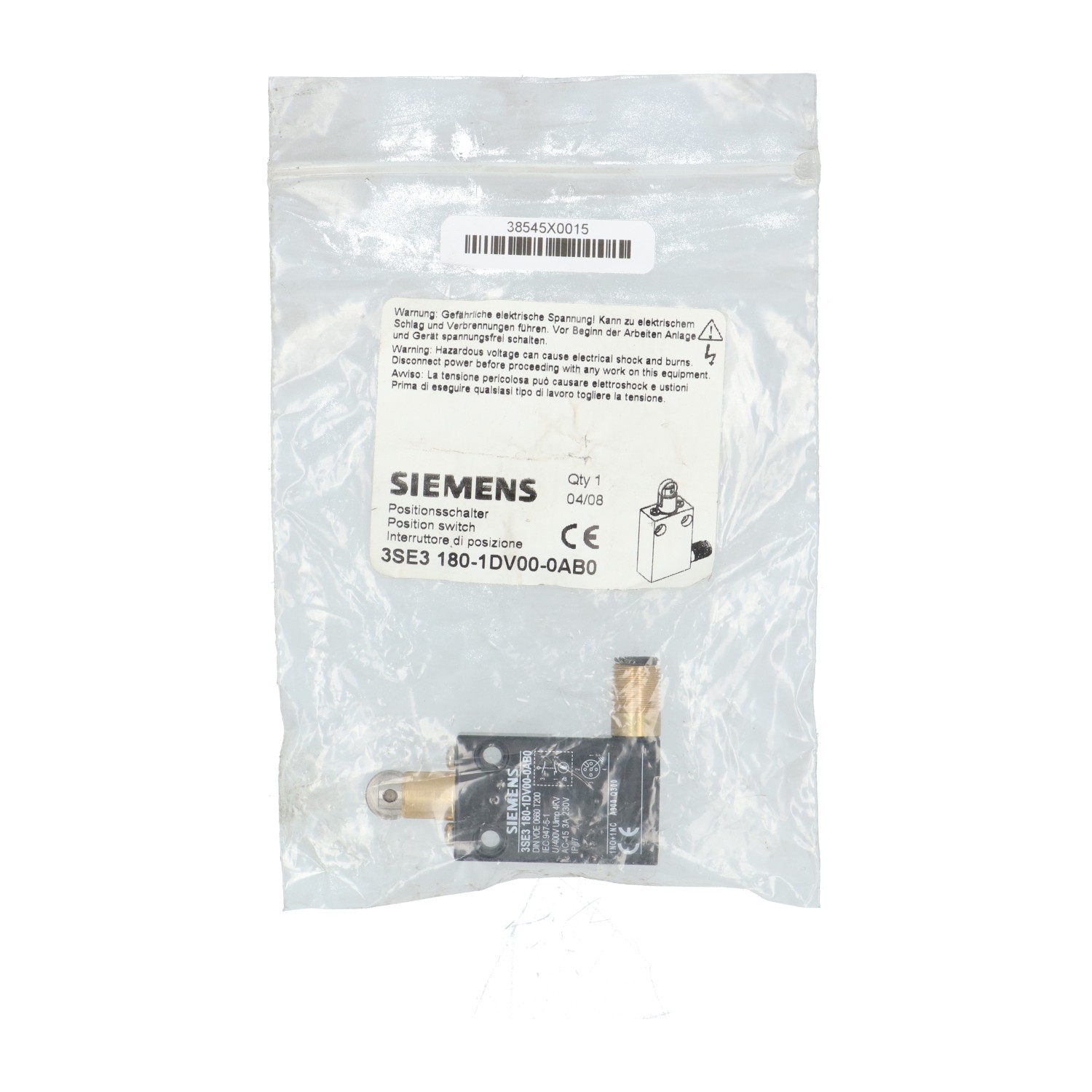 Siemens 3SE3180-1DV00-0AB0 Plug Cable New NFP