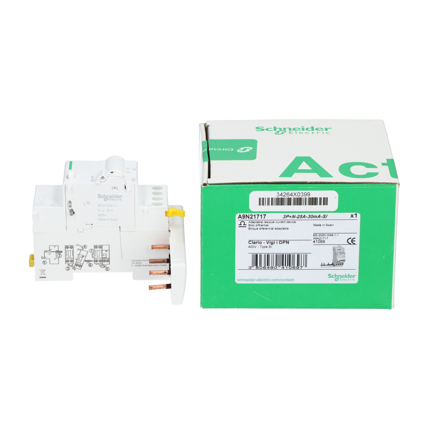 Schneider Electric A9N21717 Residual Current Protective Devices New NFP