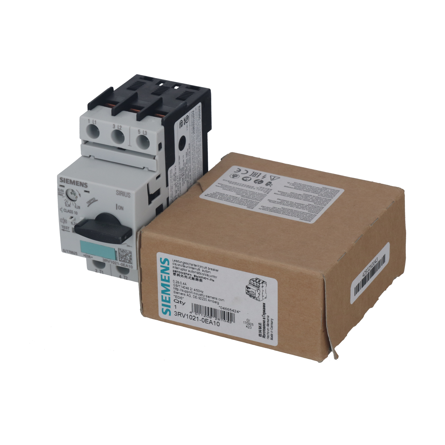 Siemens 3RV1021-0EA10 New NFP