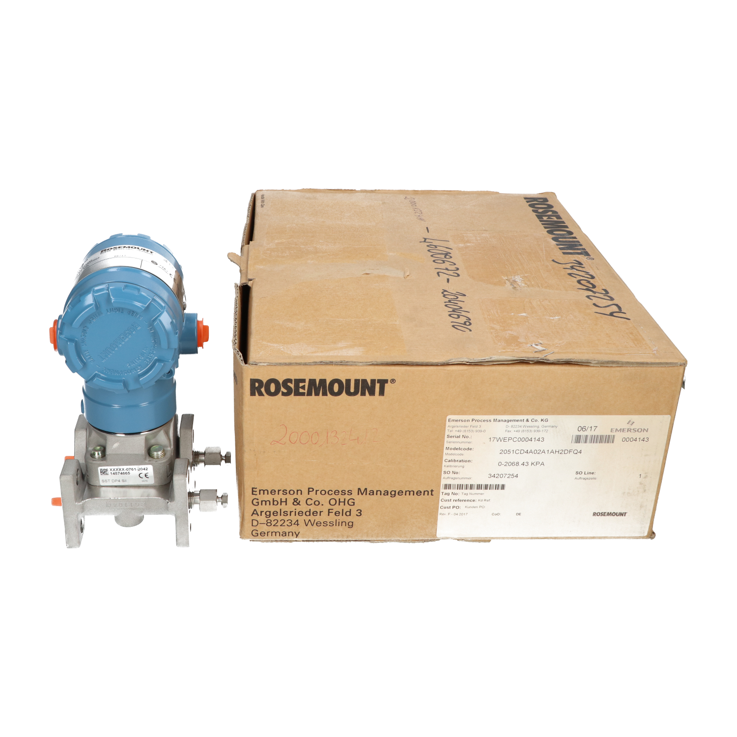 Rosemount 2051CD4A02A1AH2DFQ4 Pressure Transmitter New NFP