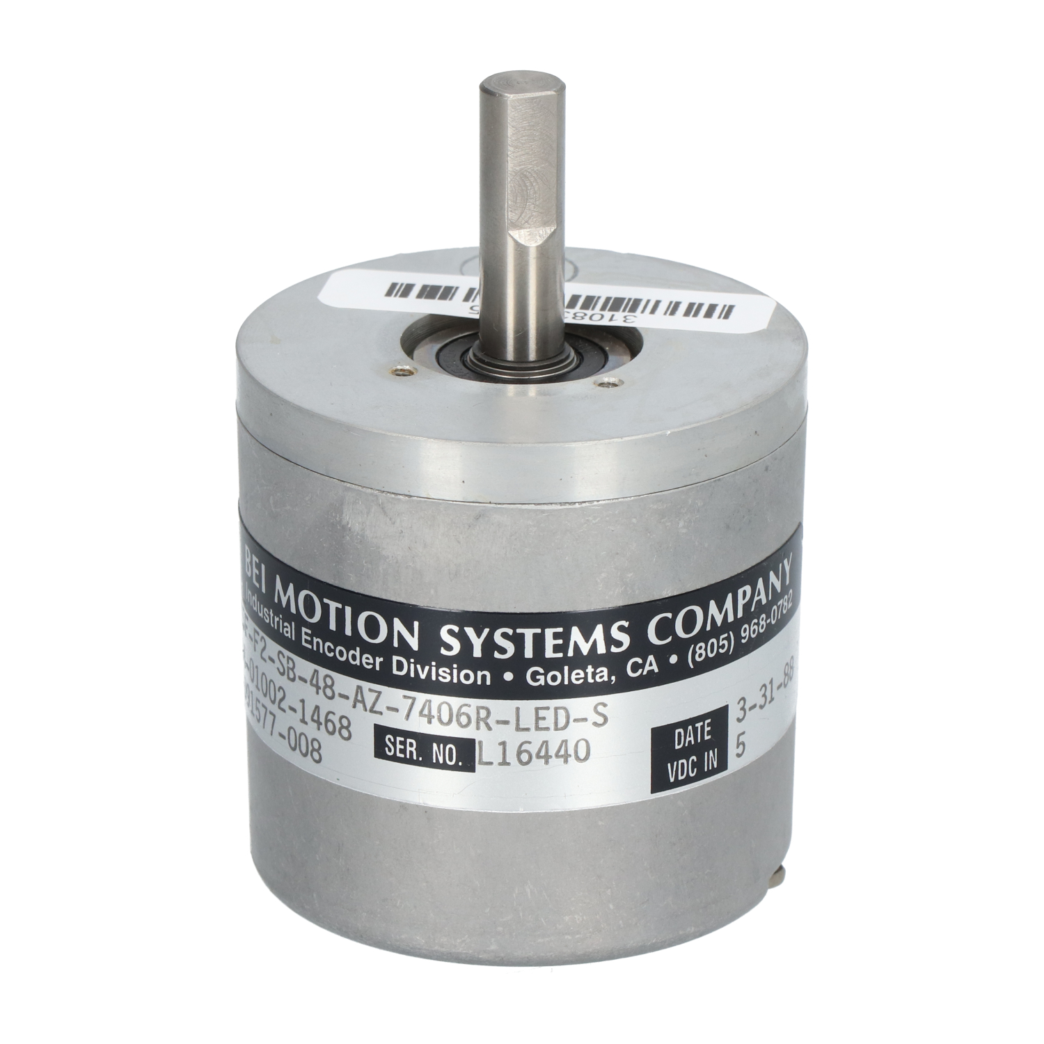 Bei Motion Systems Company 924-01002-1468 Incremental Encoder 48PPR Used UMP