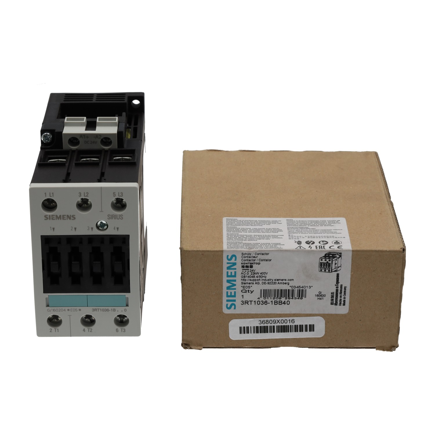 Siemens 3RT1036-1BB40 New NFP