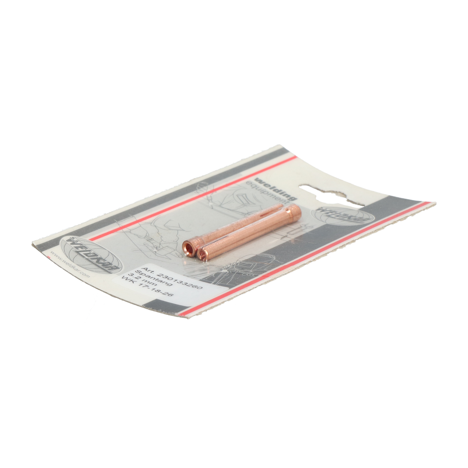 Weldkar 230133260 Collet Chuck For TIG Welding Torch 3.2mm New NFP Sealed (2pcs)