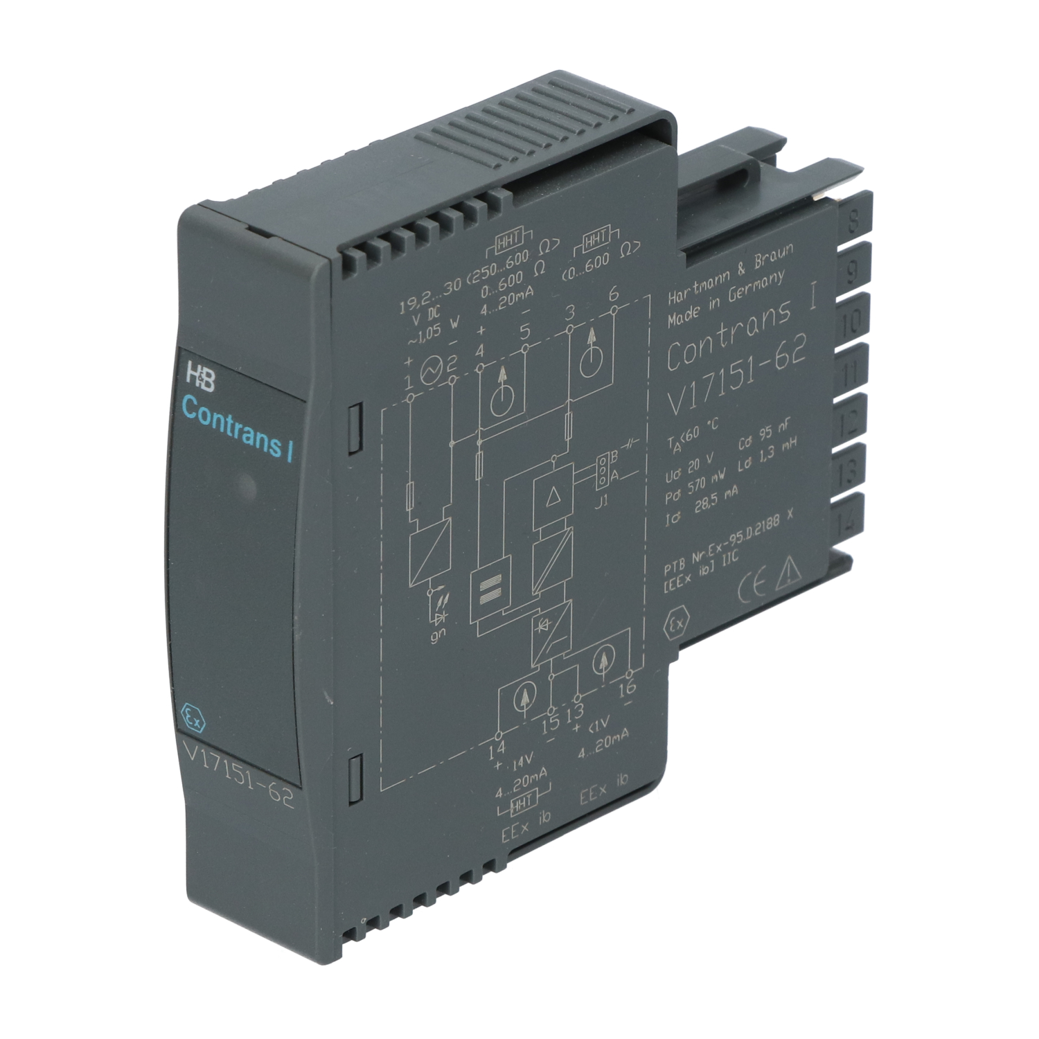 Hartmann&Braun V17151-62 Isolating Power Supply Ex New NMP