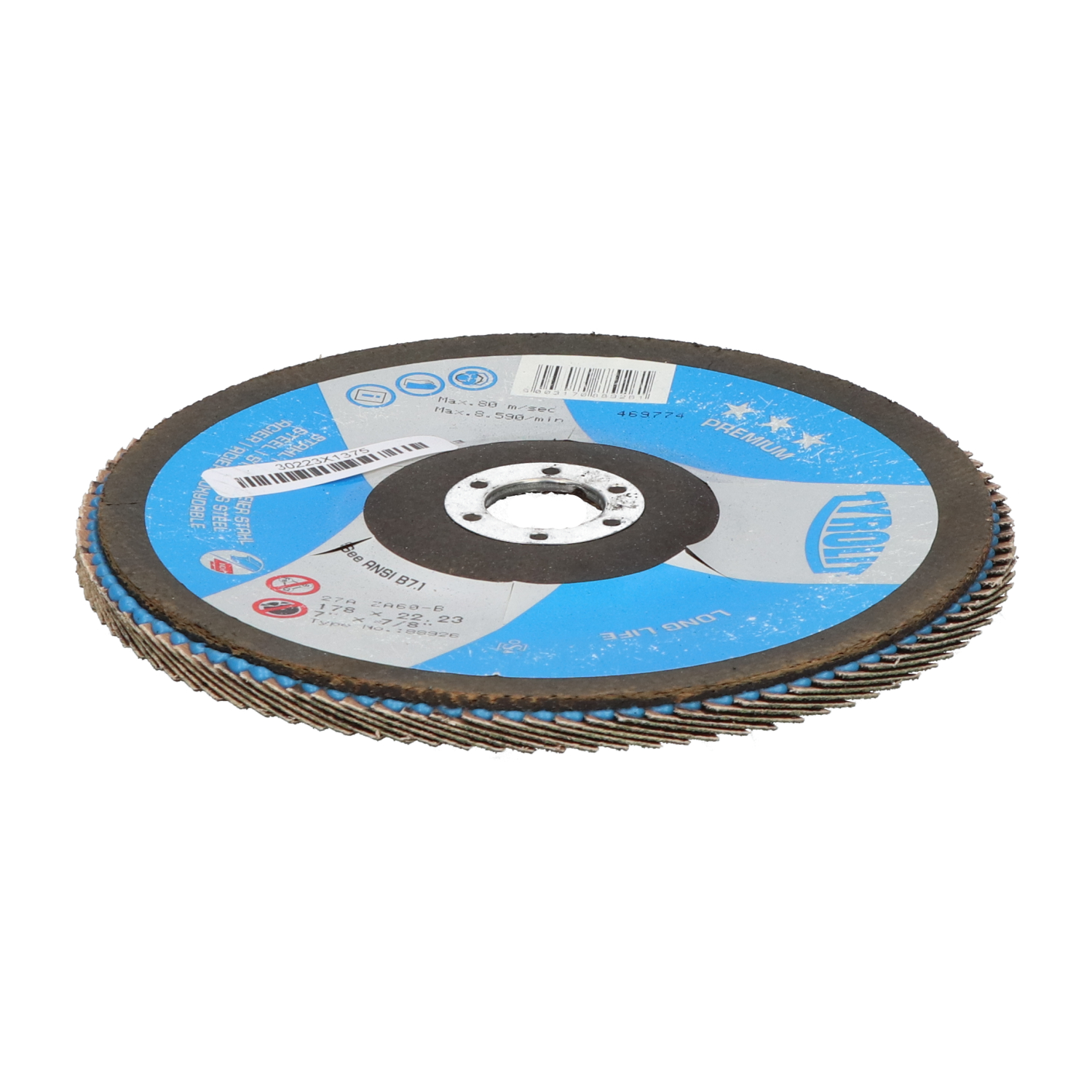 Tyrolit 27AZA60-B Flap Disc 178x22,23 New NMP