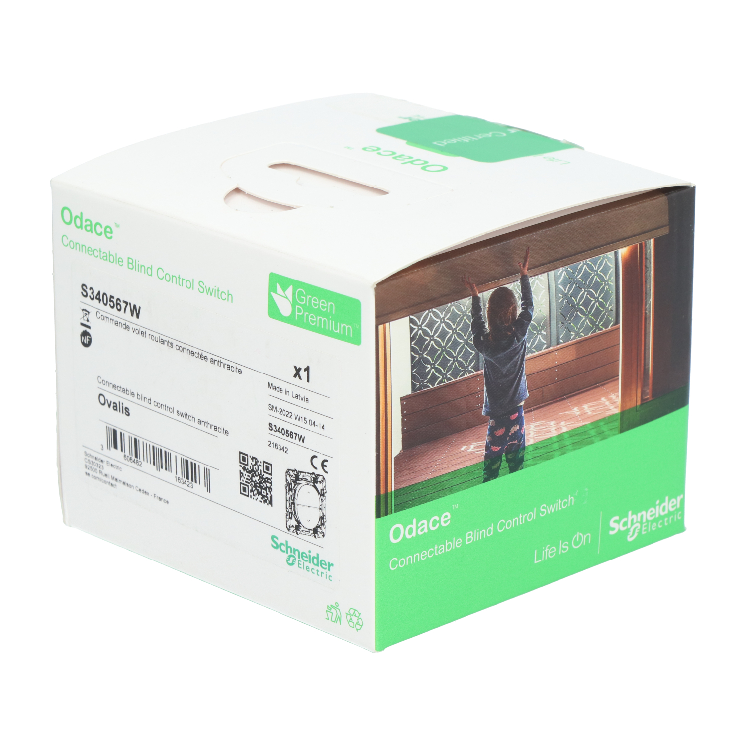 Schneider Electric S340567W Connectable Blind Control Switch New NFP Sealed