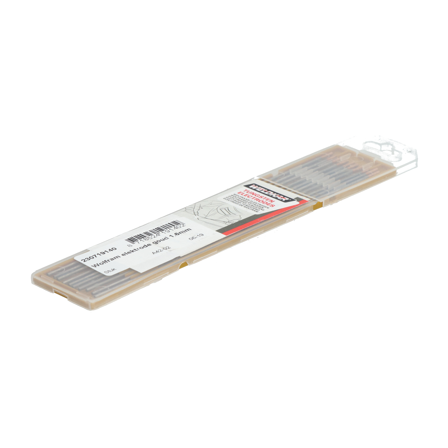 Weldkar 230719140 Welding Electrodes Gold 1.6x175mm New NFP Sealed (10pcs)