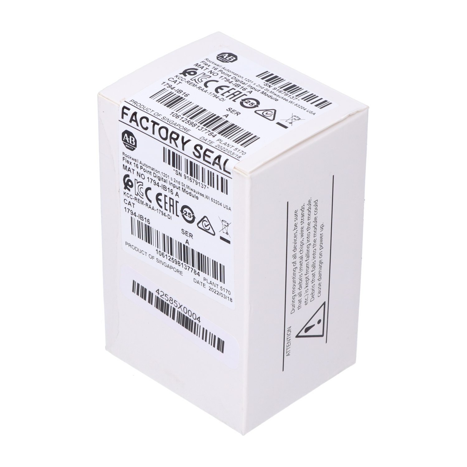 Allen-Bradley 1794-IB16-A New NFP Sealed