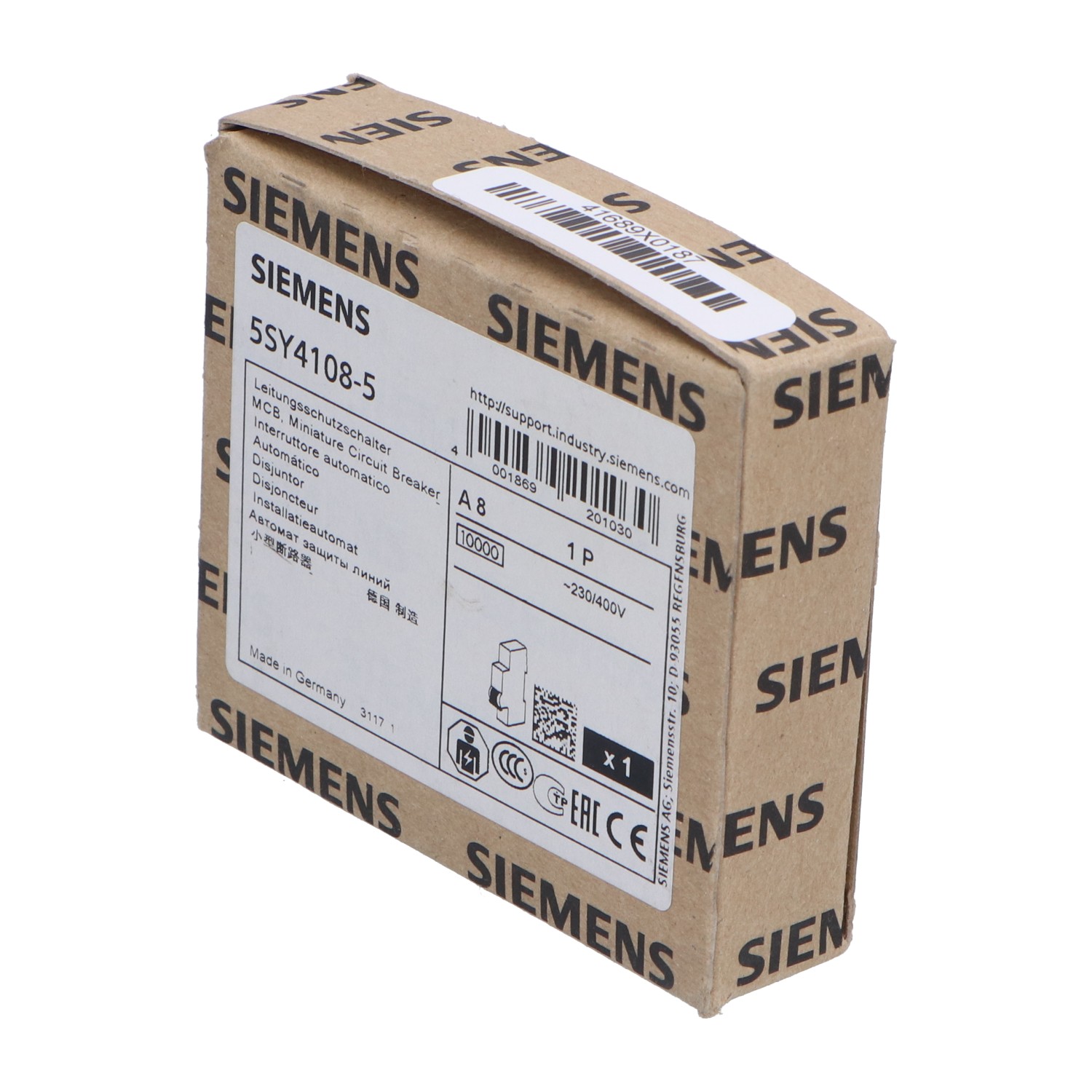 Siemens 5SY4108-5 New NFP Sealed