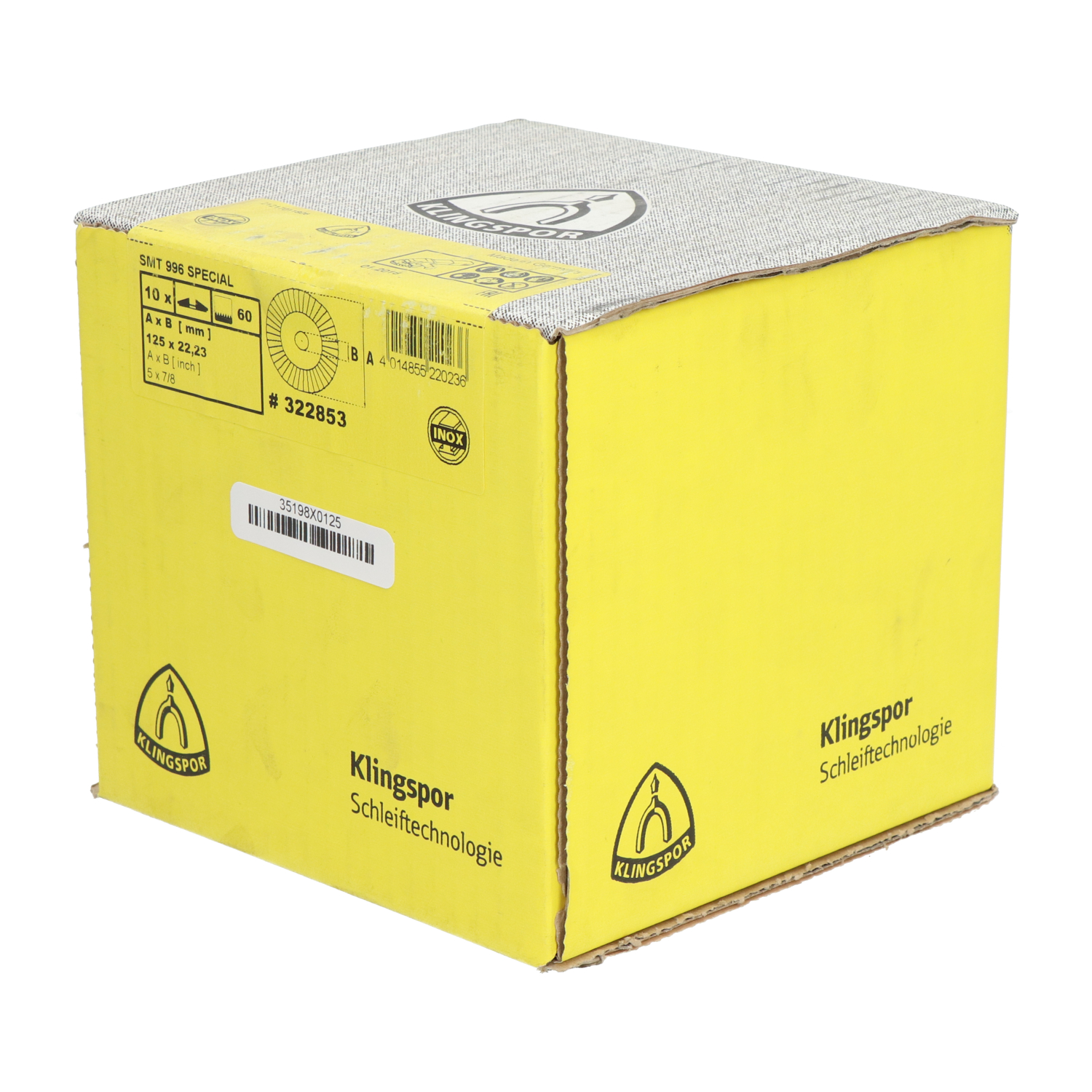 Klingspor 322853 Flap Disc 5x7/8" New NFP Sealed (10pcs)