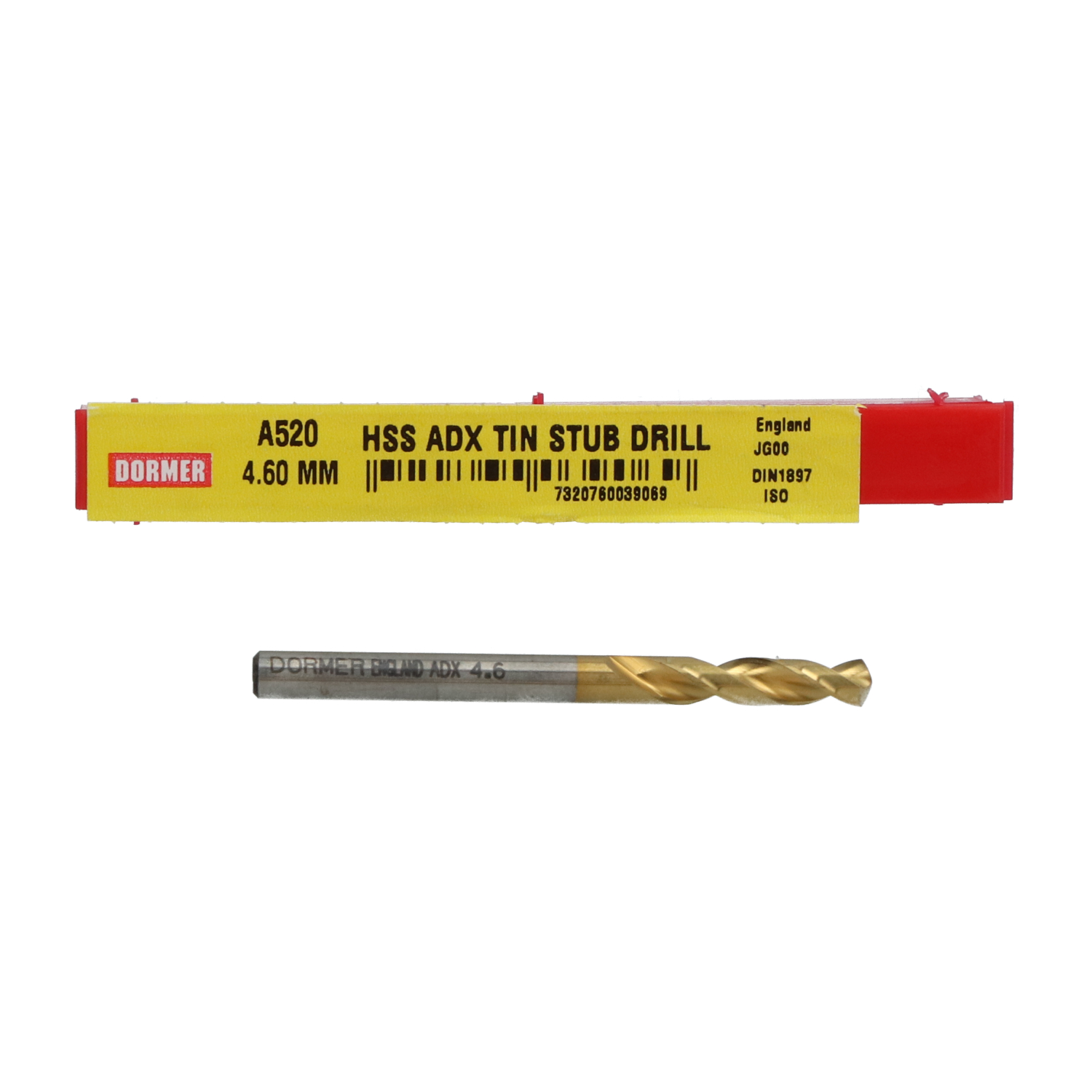 Dormer A5204.60 ADX Stub Drill 4.60 mm New NFP