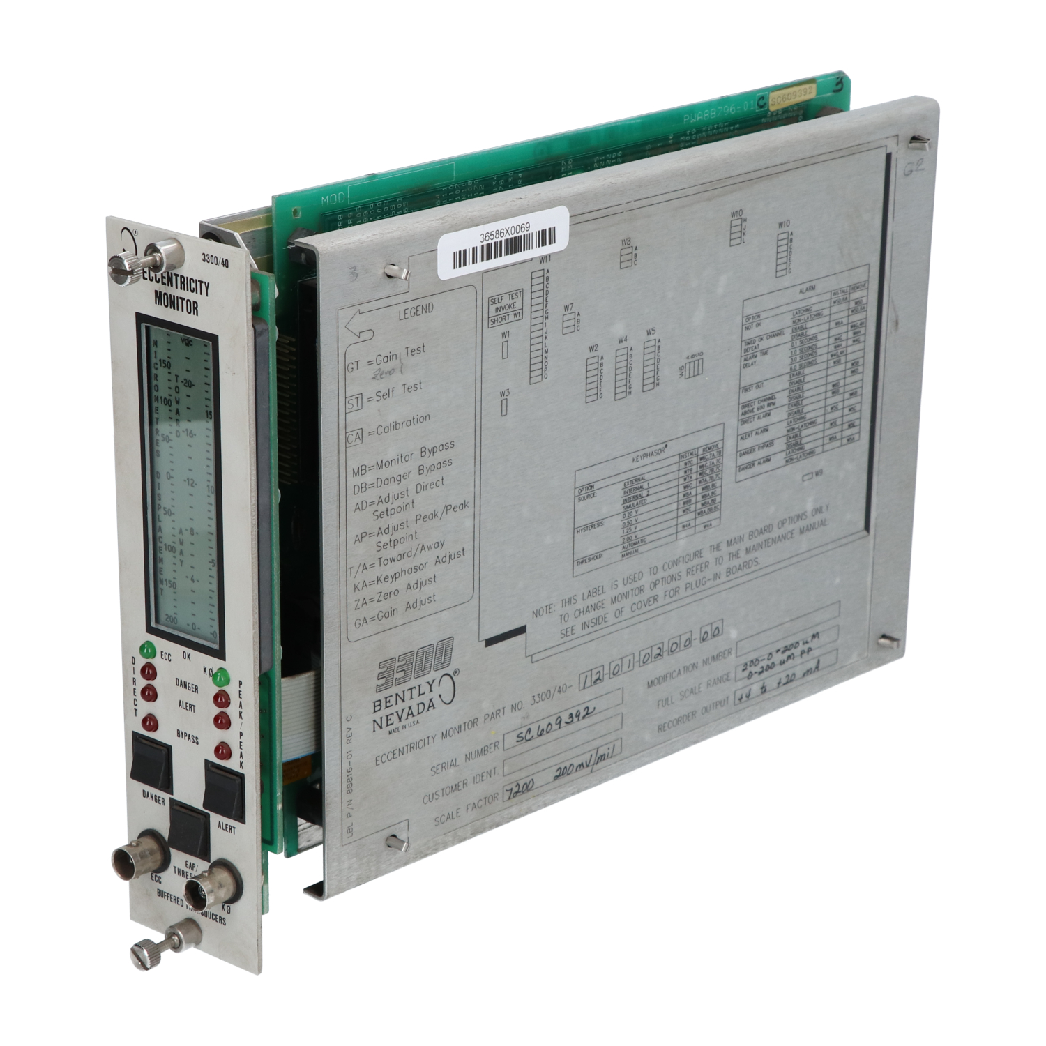 Bently Nevada 3300/40 Eccentricity Monitor Used UMP