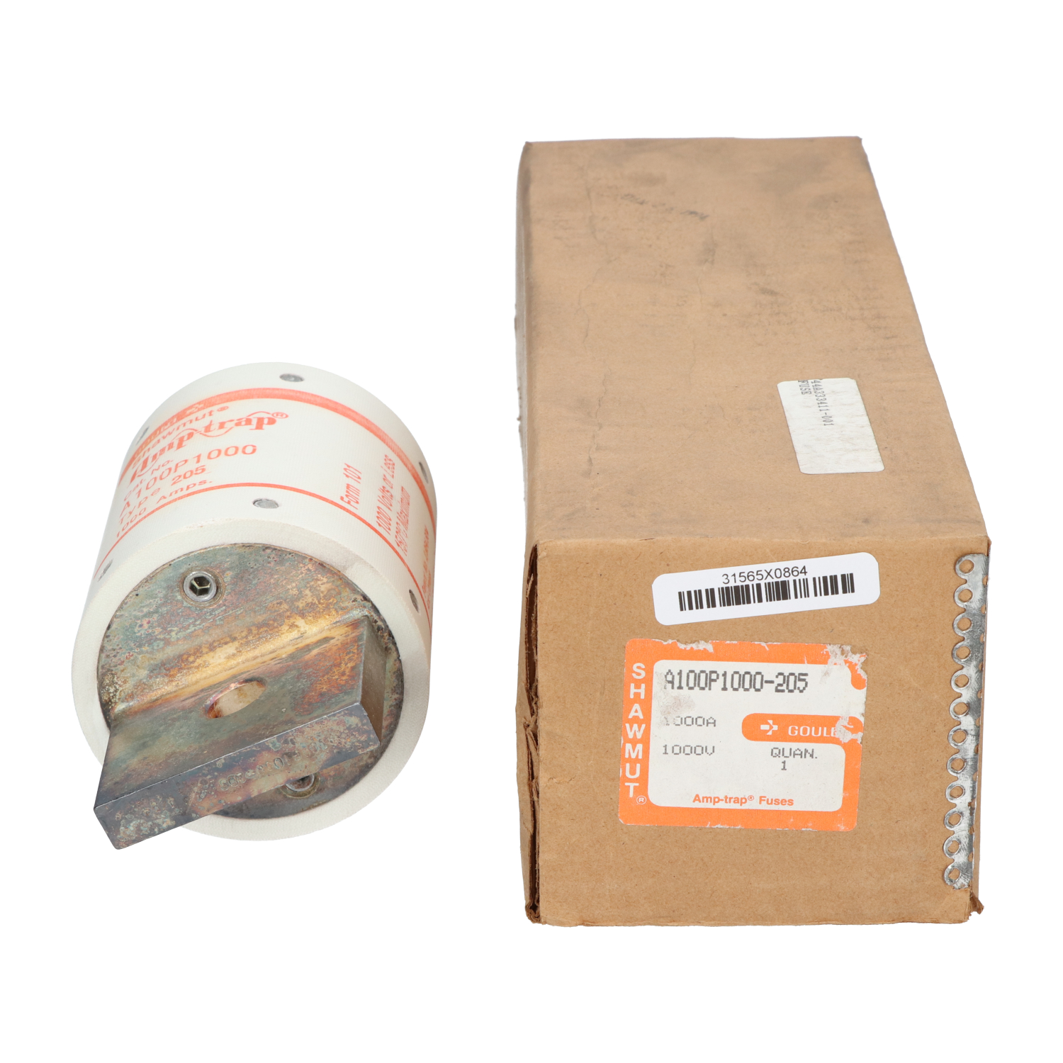 Neutral A100P1000 Amptrap 1000 Volt Fuse New NFP