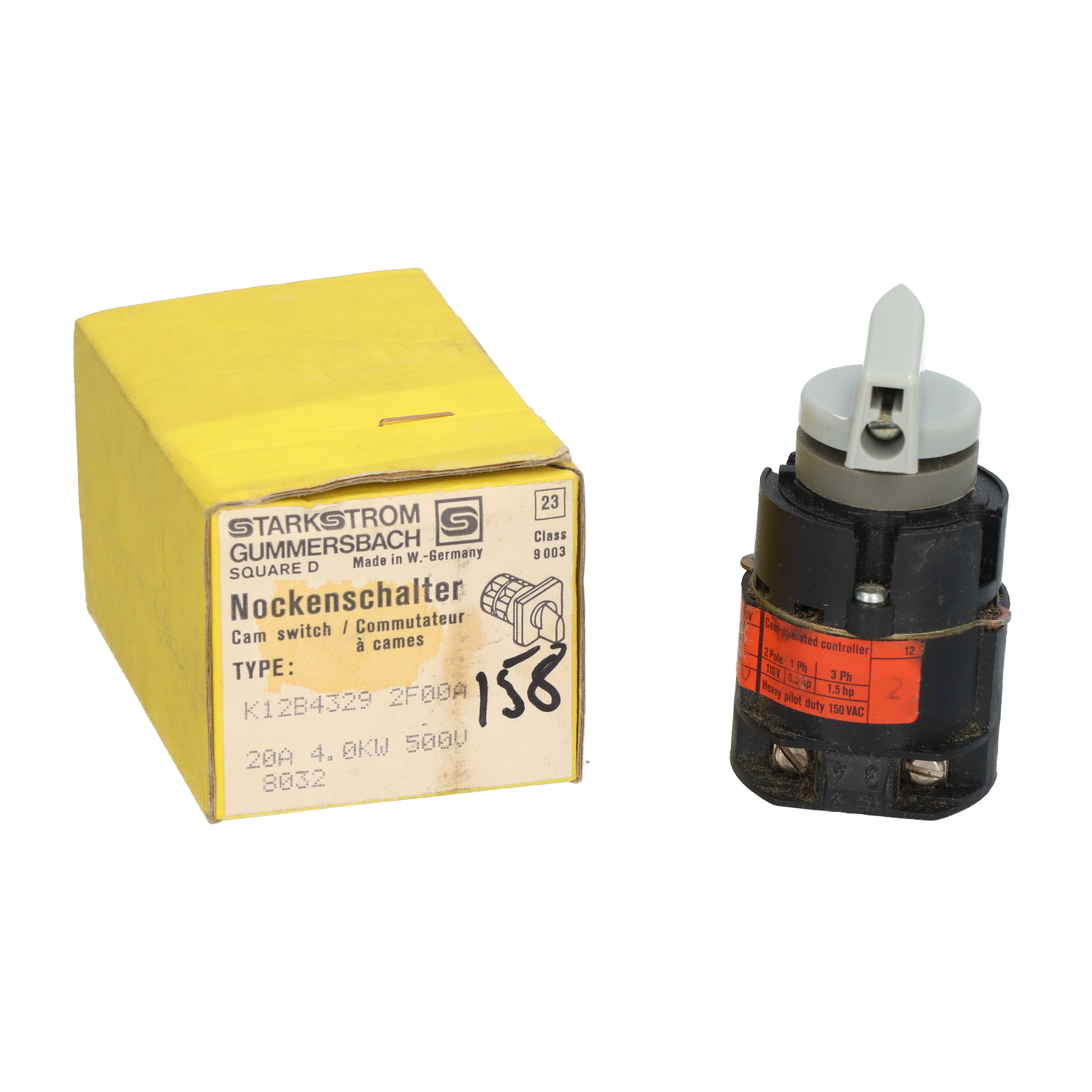 Starkstrom Gummersbach K12B43292F00A Cam Switch New NFP