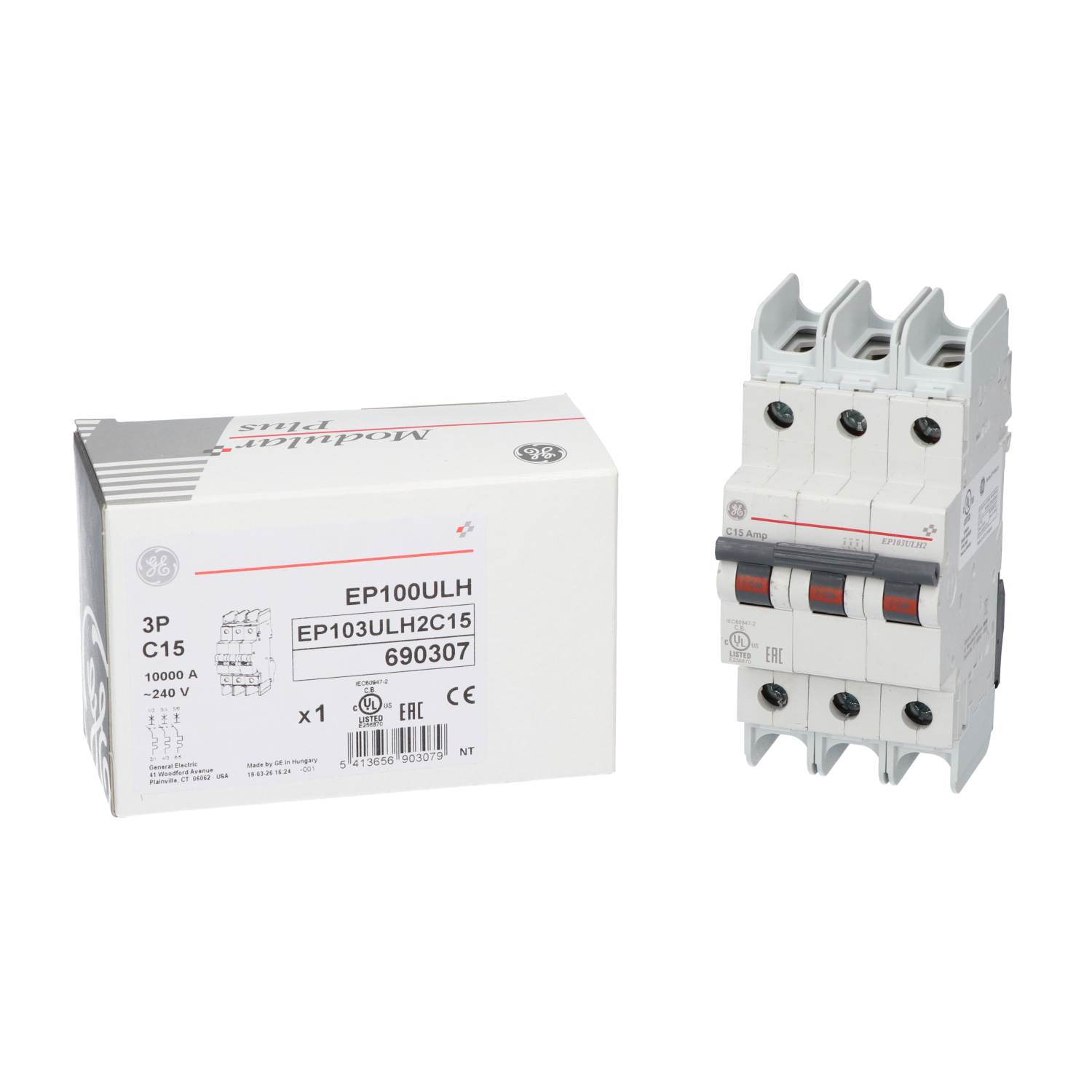 General Electric EP103ULH2C15 circuit breaker 690307 New NFP