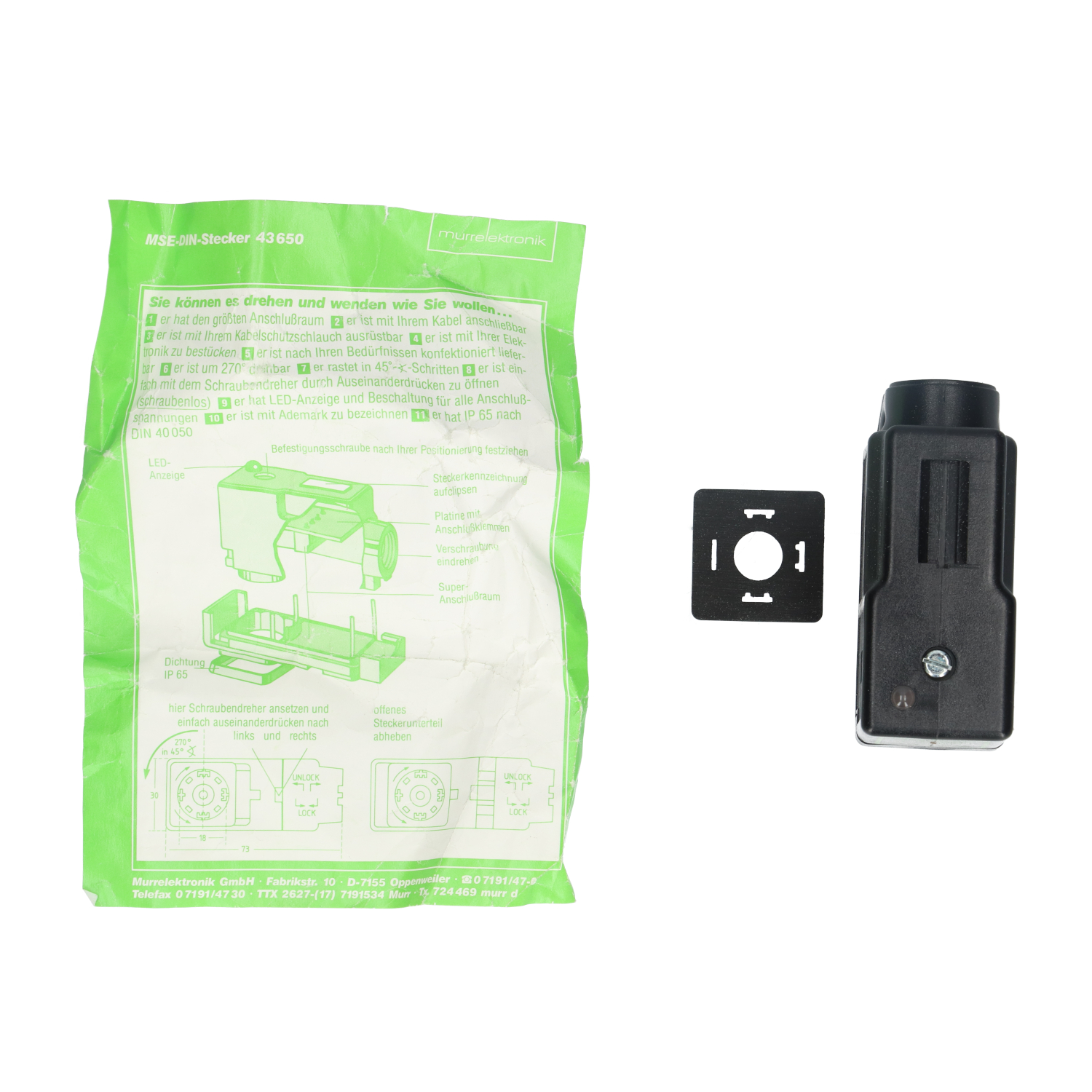 Murr Elektronik 7000-31001-0000000 Plug For Valve A 18MM New NMP