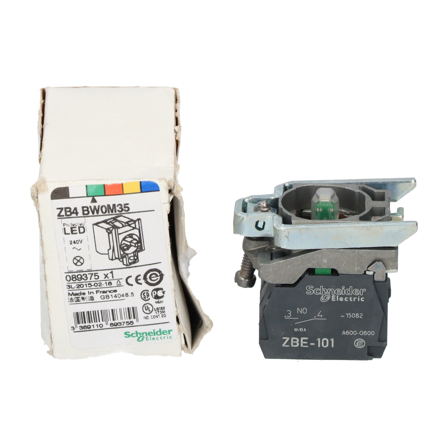 Schneider Electric ZB4BW0M35 Green Light Block New NFP