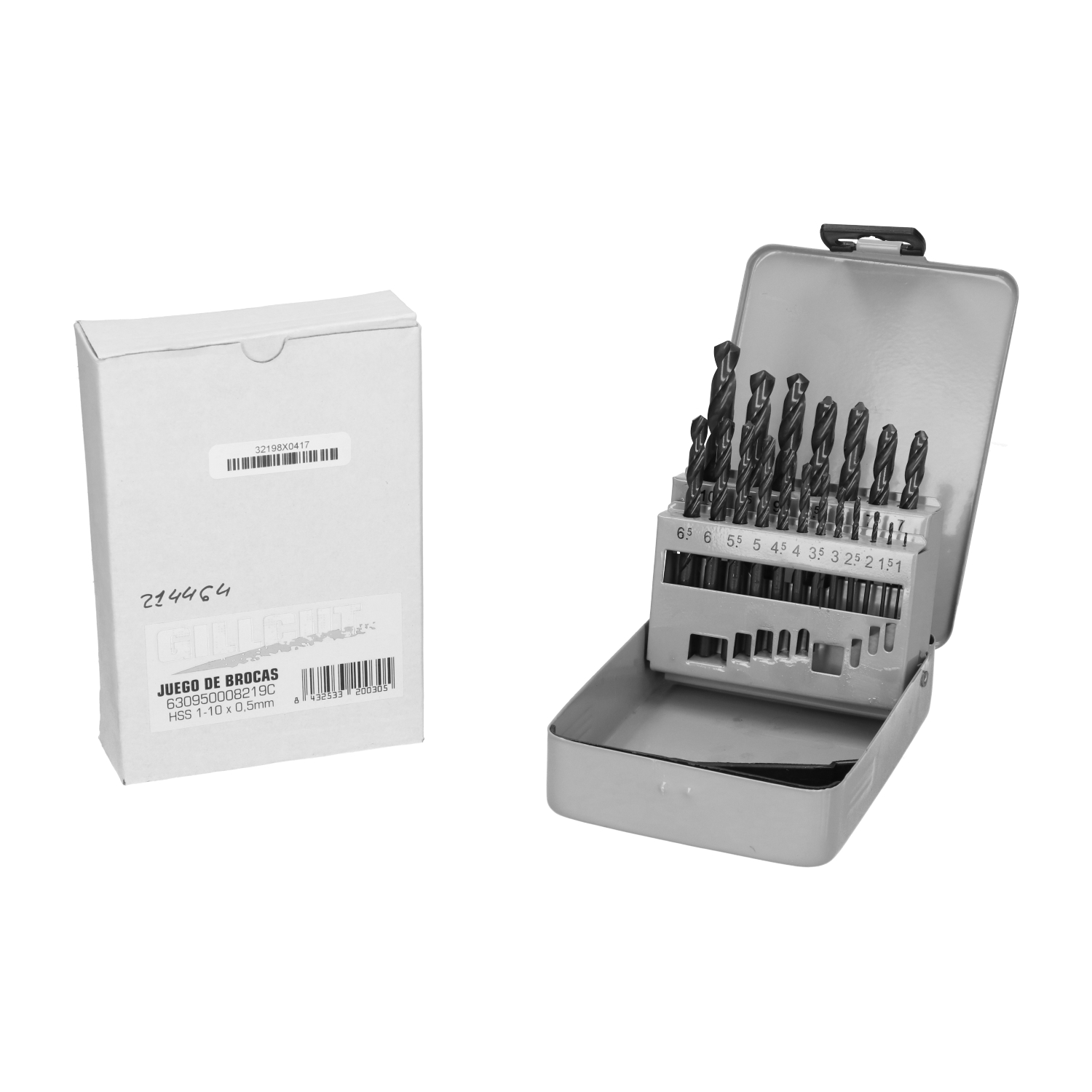 Gillcut 630950008219C Drill Set HSS 1-10x0,5mm New NFP