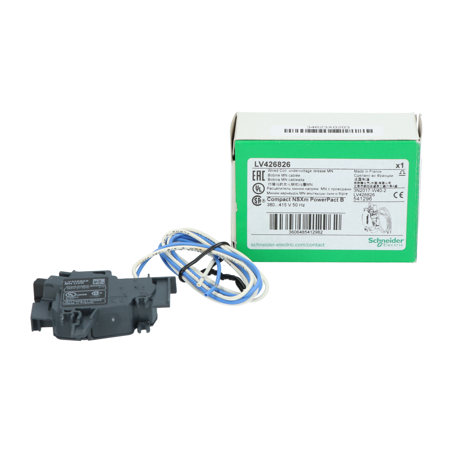 Schneider Electric LV426826 ComPact NSXm Undervoltage Release New NFP