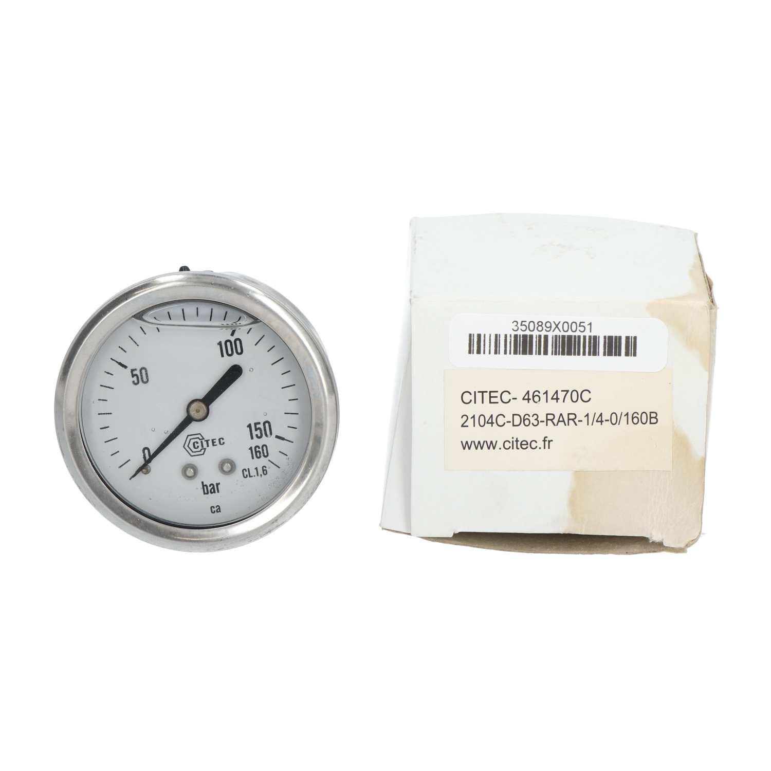 Citec CITEC-461470C Pressure Gauge, 0-160bar New NFP