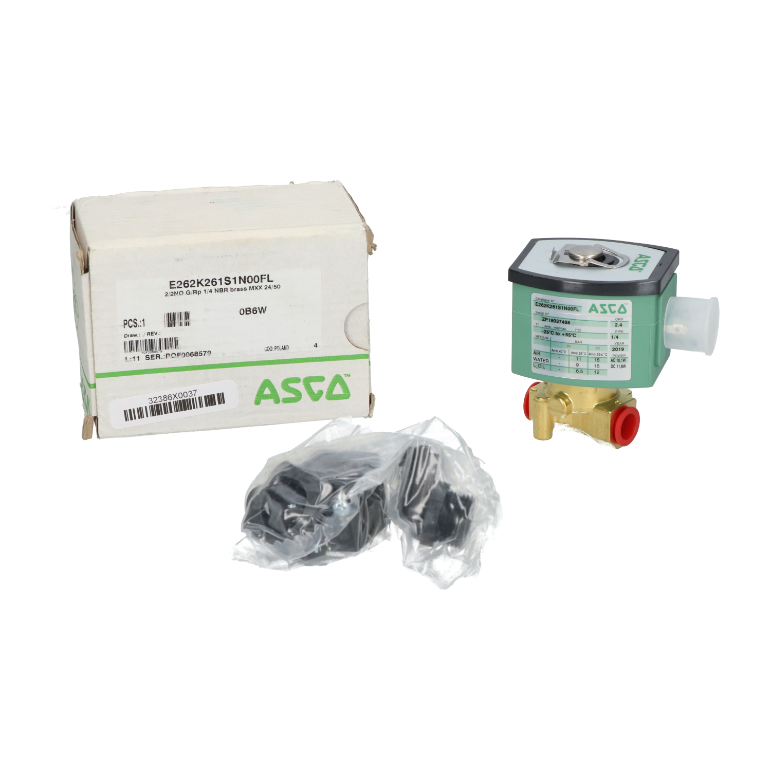Asco E262K261S1N00FL Solenoid Valve New NFP