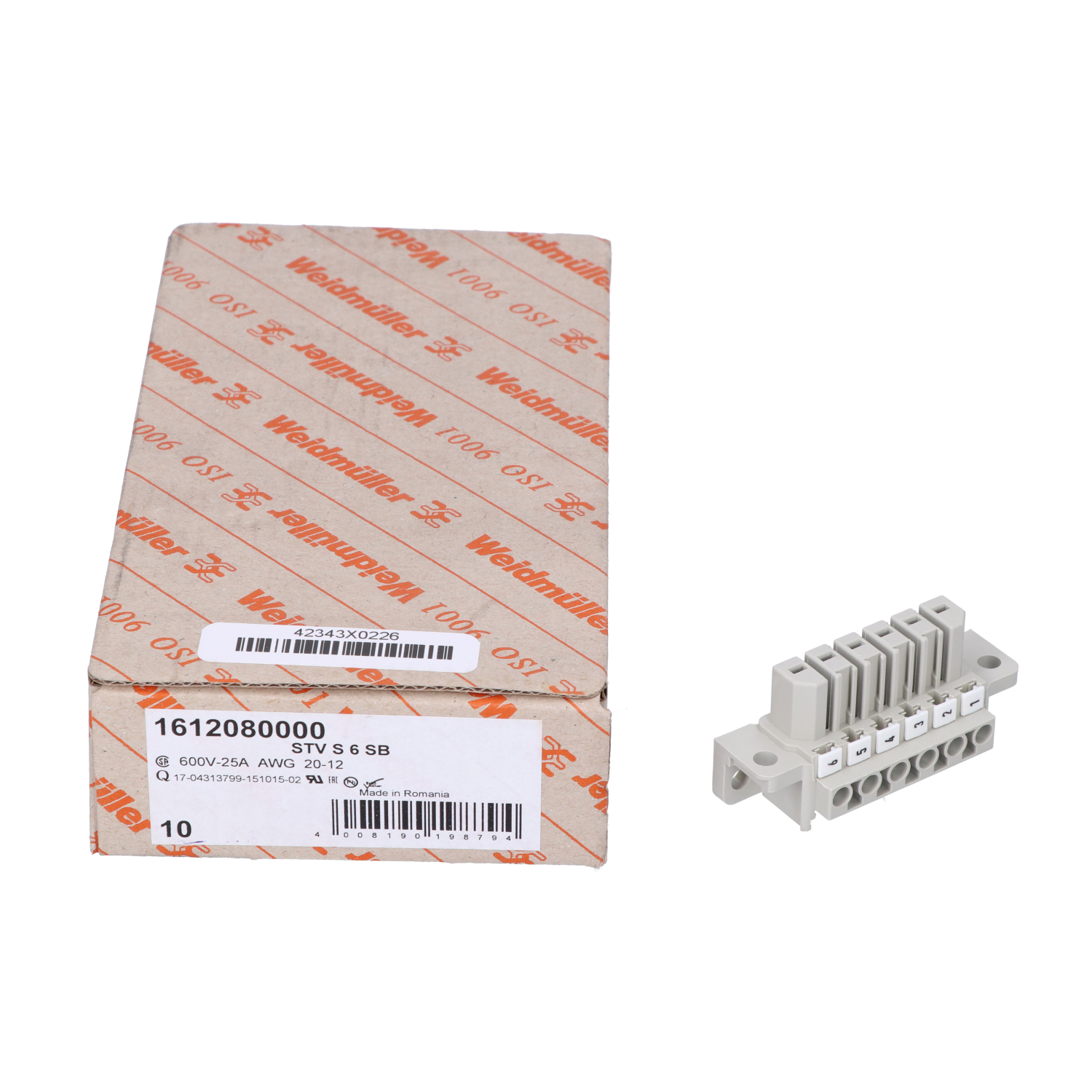 Weidmuller 1612080000 New NFP (10pcs)