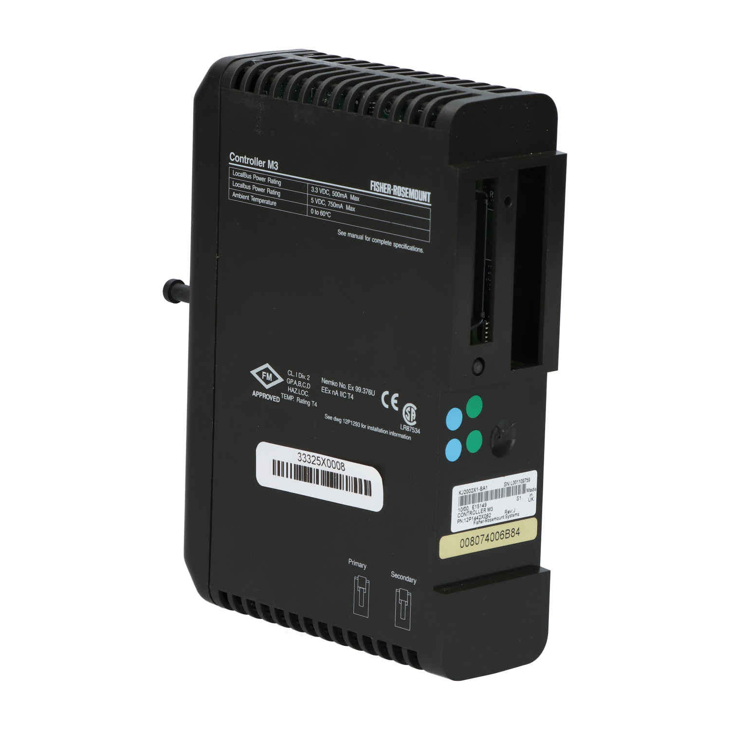 Fisher-Rosemount Systems 12P1442X082 System Controller M3 Used UMP