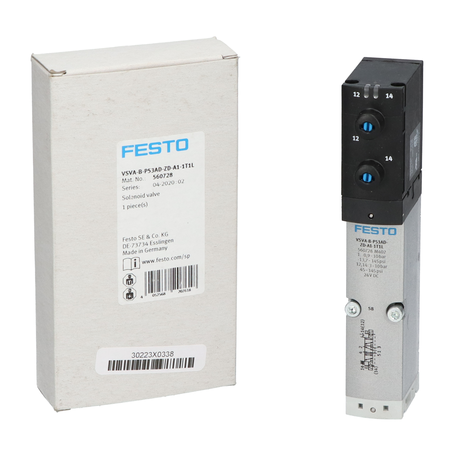 Festo VSVABP53ADZDA11T1L Solenoid Valve New NFP