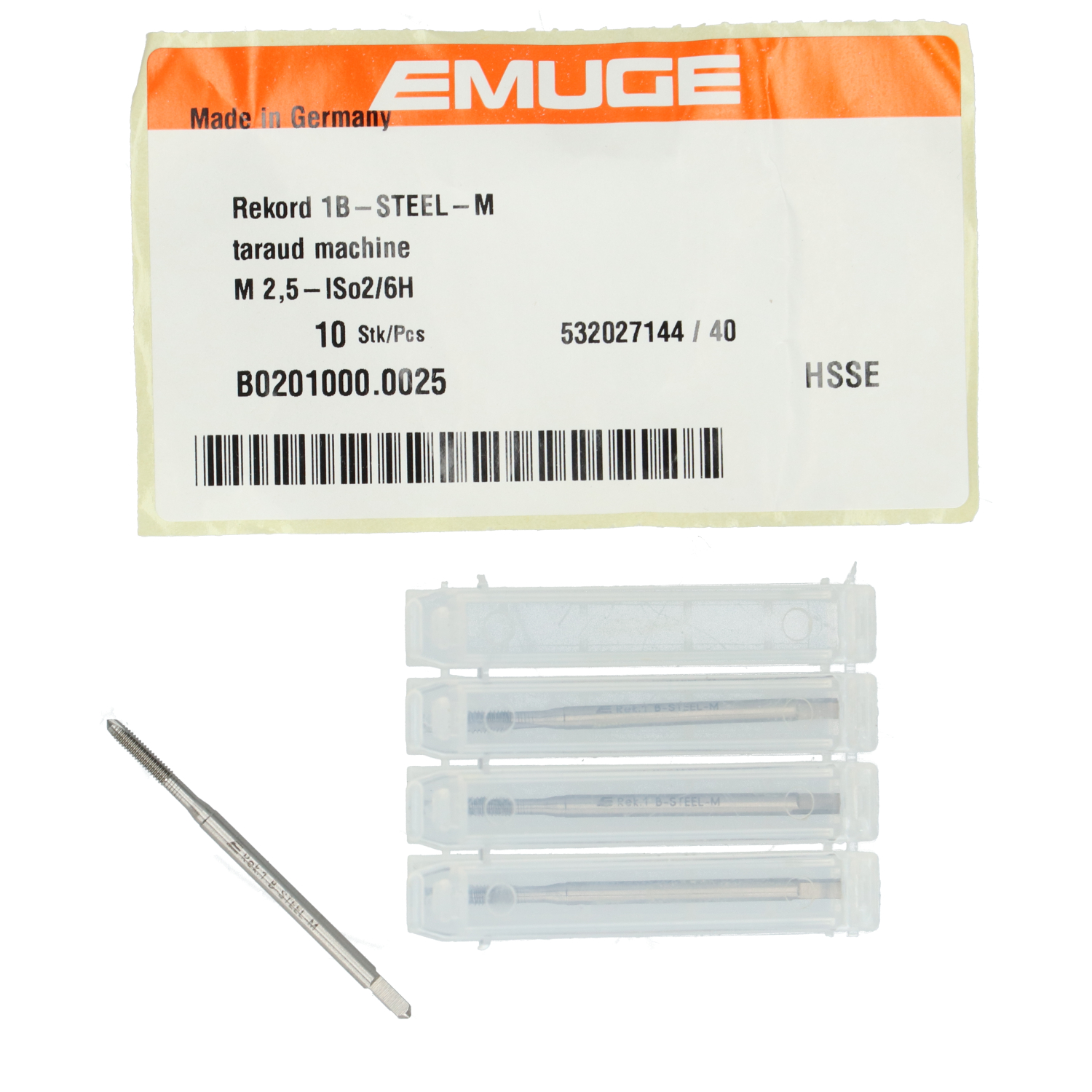 Emuge B0201000.0025 M 2.5 - Tap New NFP (4pcs)