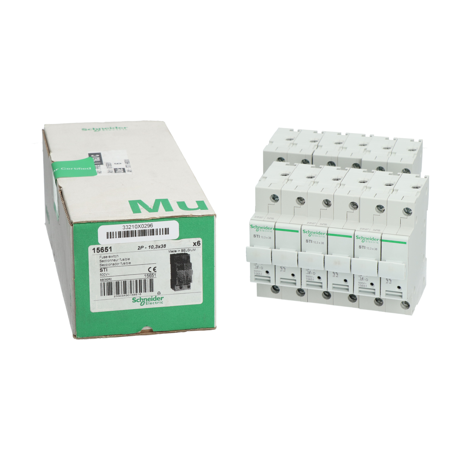 Schneider Electric 15651 Fuse Disconnector STI Multi9 2P New NFP (6pcs)