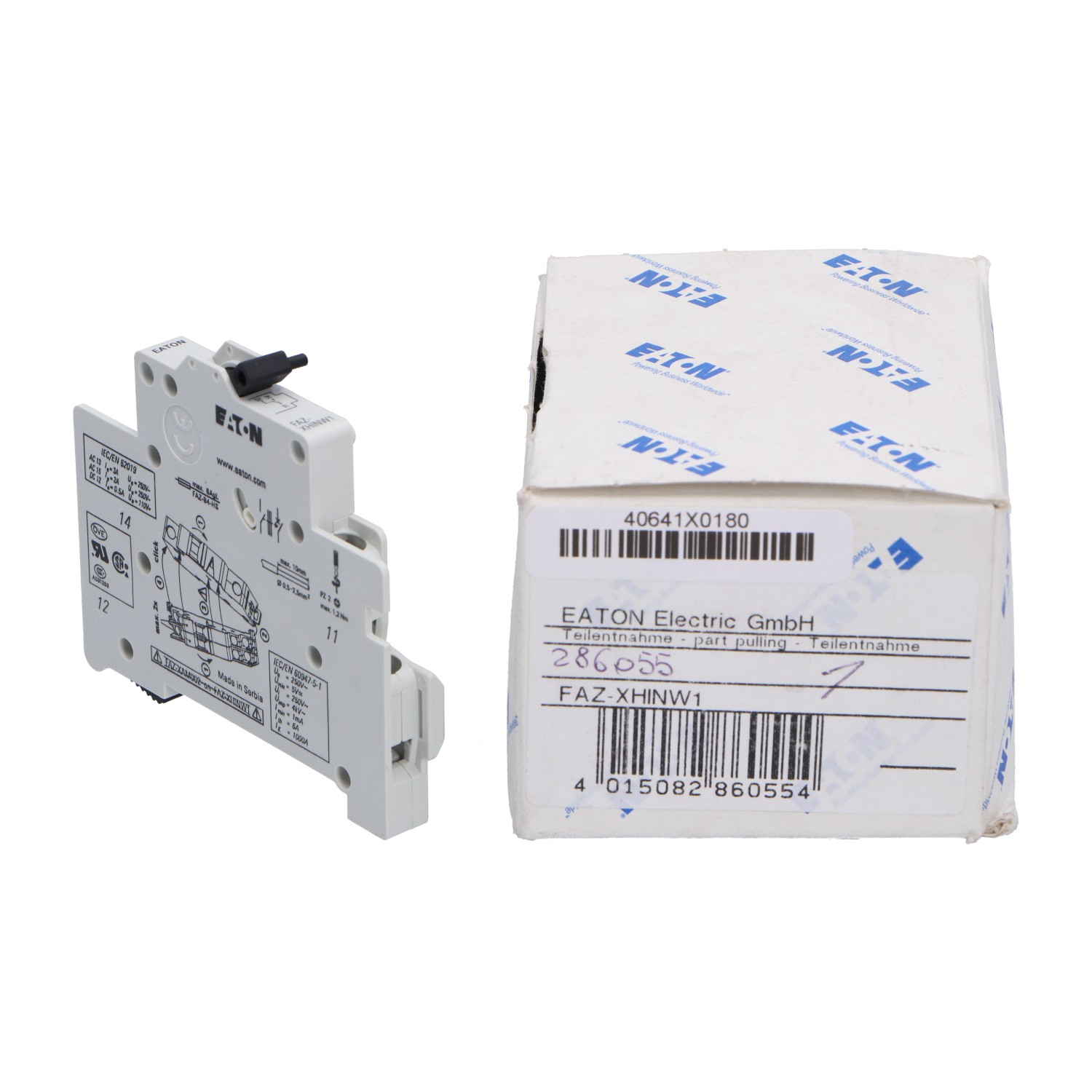 Eaton FAZ-XHINW1 New NFP