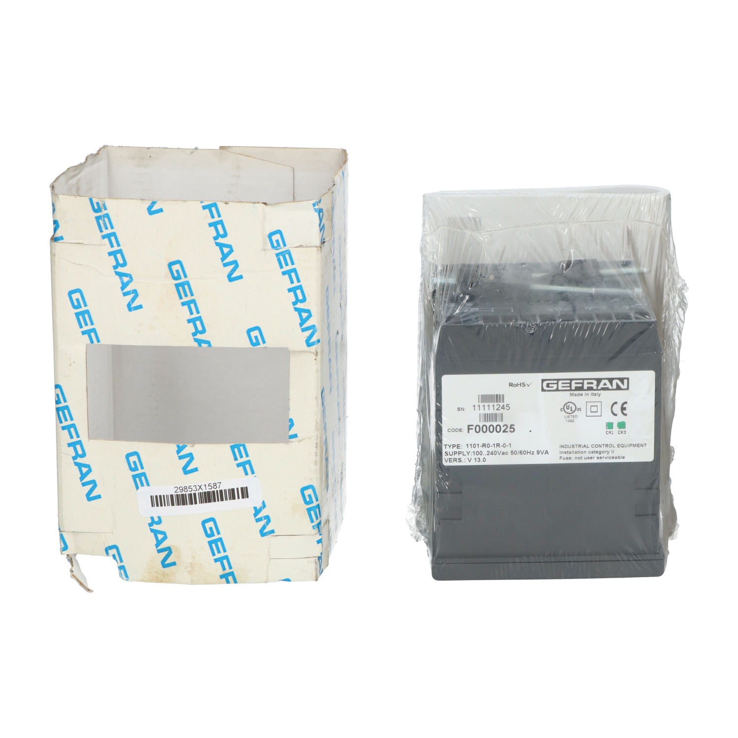 Gefran 1101-R0-1R-0-1 Process Controller New NFP Sealed