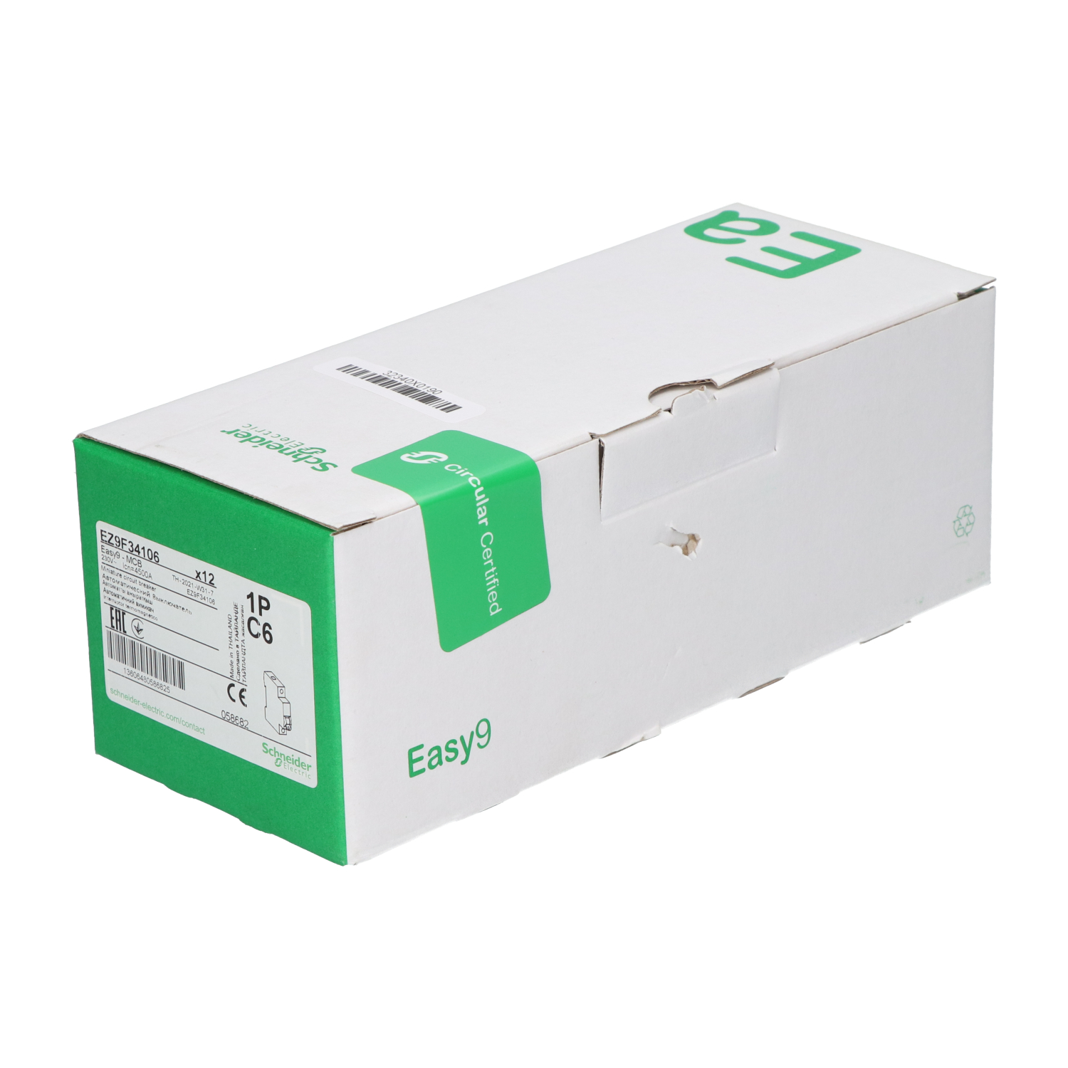 Schneider Electric EZ9F34106 (12pcs) Miniature Circuit Breaker 1P New NFP