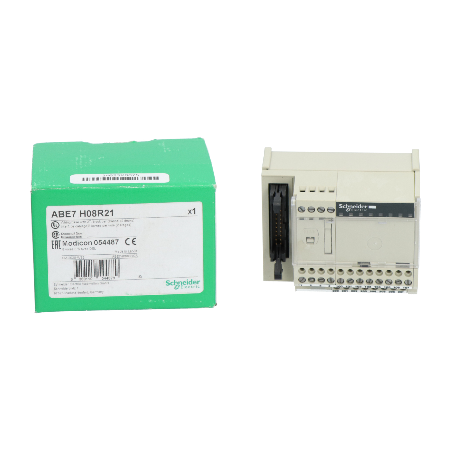 Schneider Electric ABE7H08R21 Advantys Passive Connection Sub-base New NFP