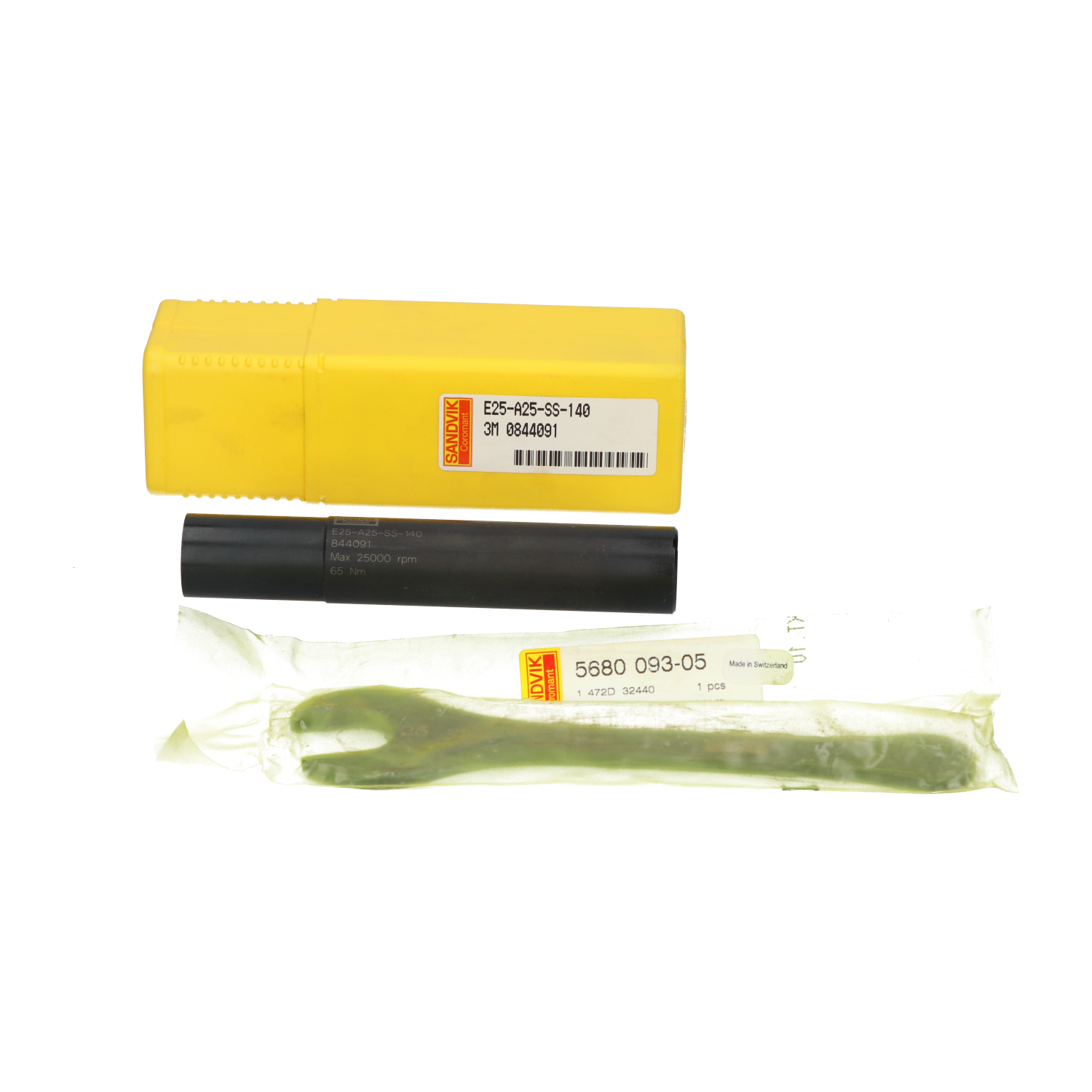 Sandvik E25-A25-SS-140 Cylindrical Shank To Coromant EH Adapter New NFP