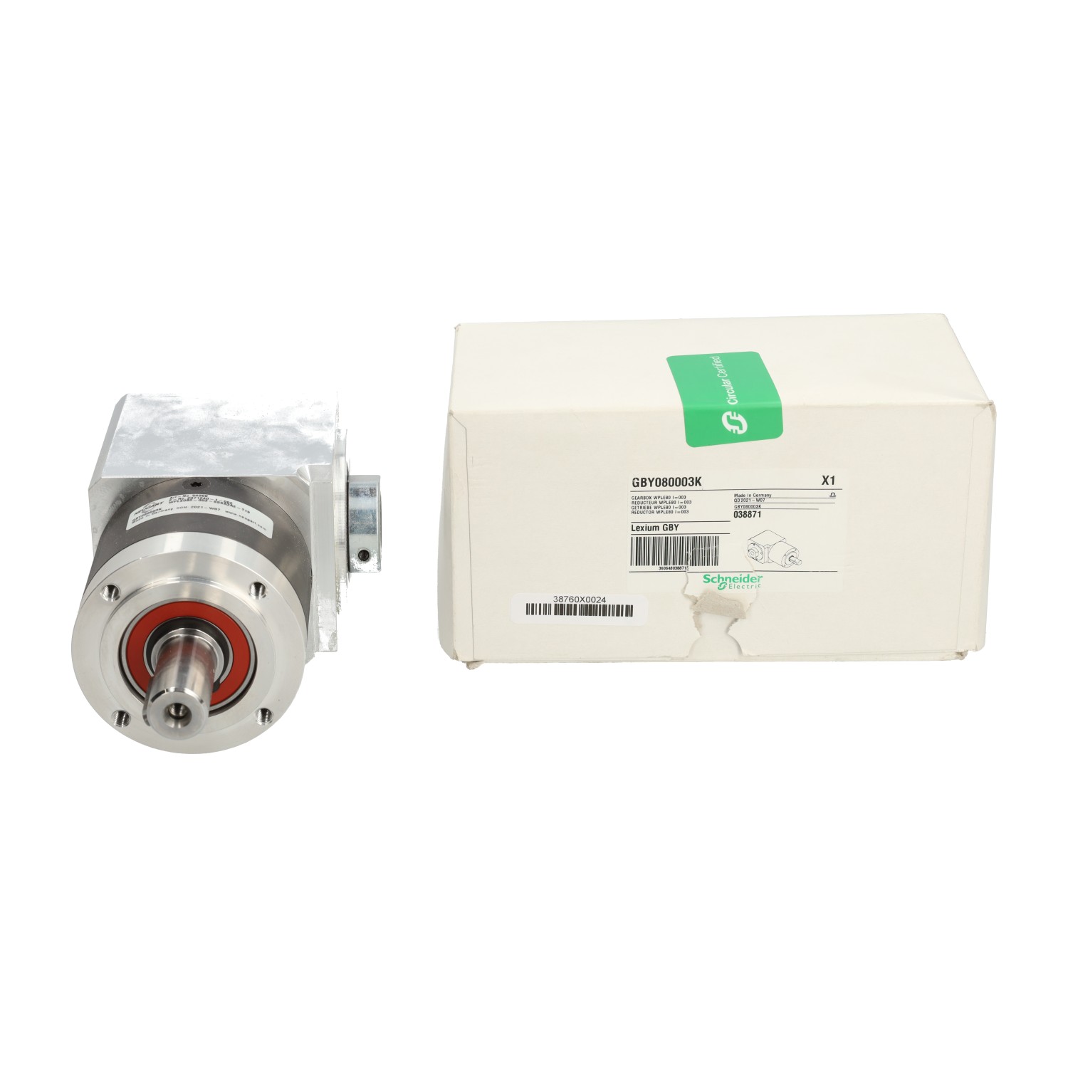 Schneider Electric GBY080003K Lexium Angled Gearbox New NFP