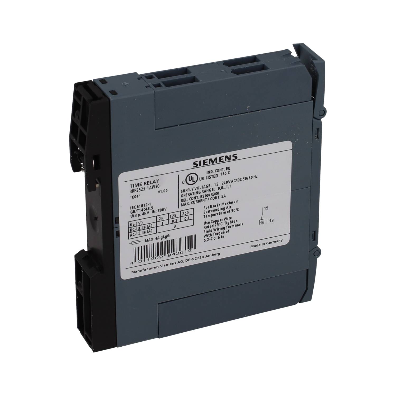 Siemens 3RP2525-1AW30 New NMP