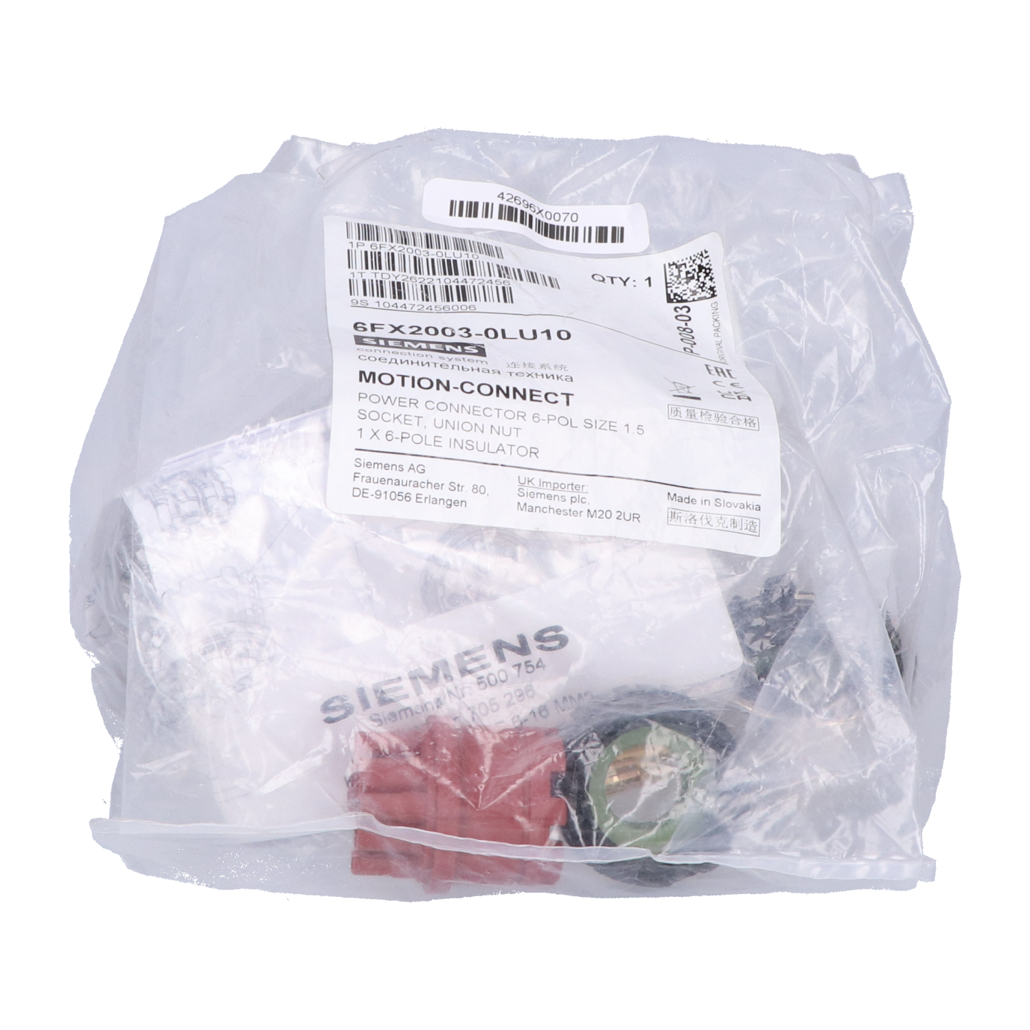 Siemens 6FX2003-0LU10 New NFP Sealed