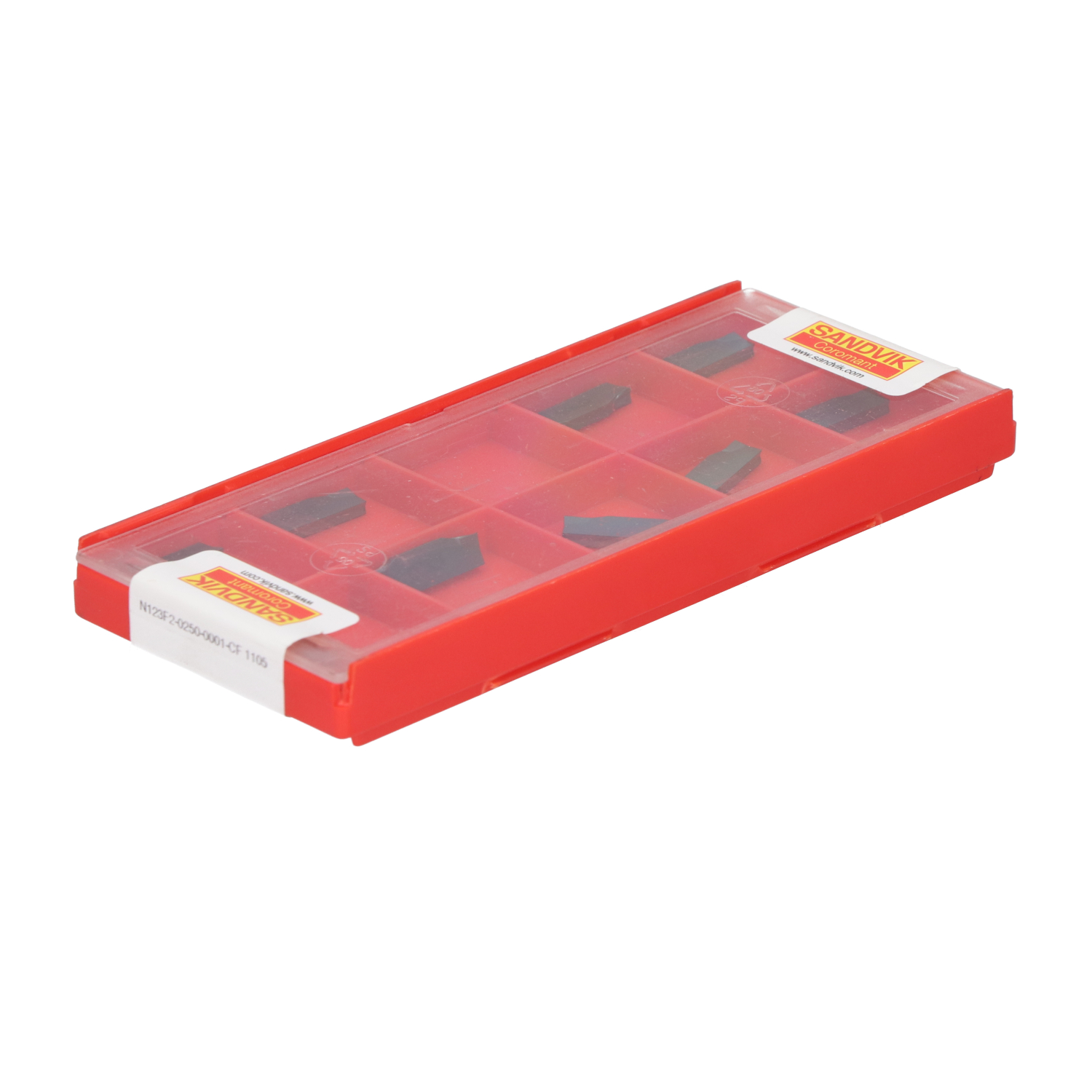 Sandvik N123F2-0250-0001-CF 1-2 insert for parting New NFP Sealed (10pcs)