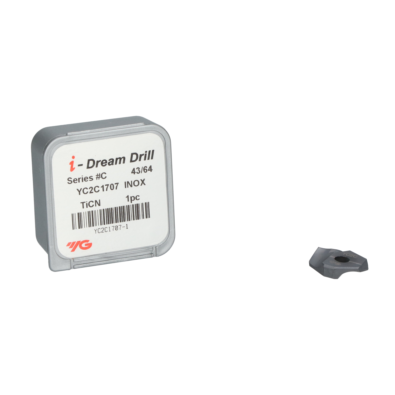 Yg1 YC2C1707 i-Dream Drill Insert 17.07 mm, h7 TICN New NFP