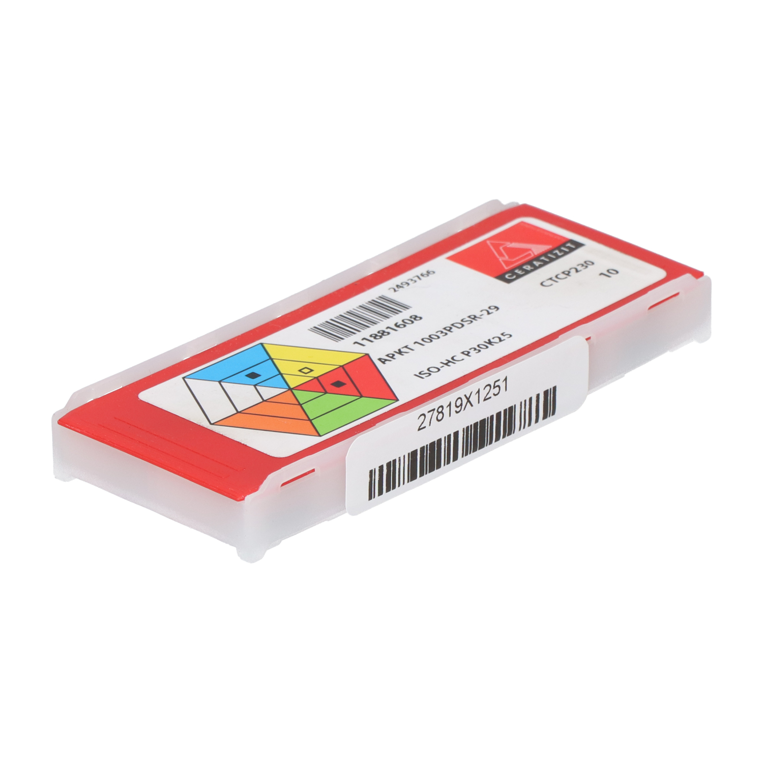 Ceratizit APKT1003PDSR29CTCP230 Rhomboidic inserts New NFP (10pcs)