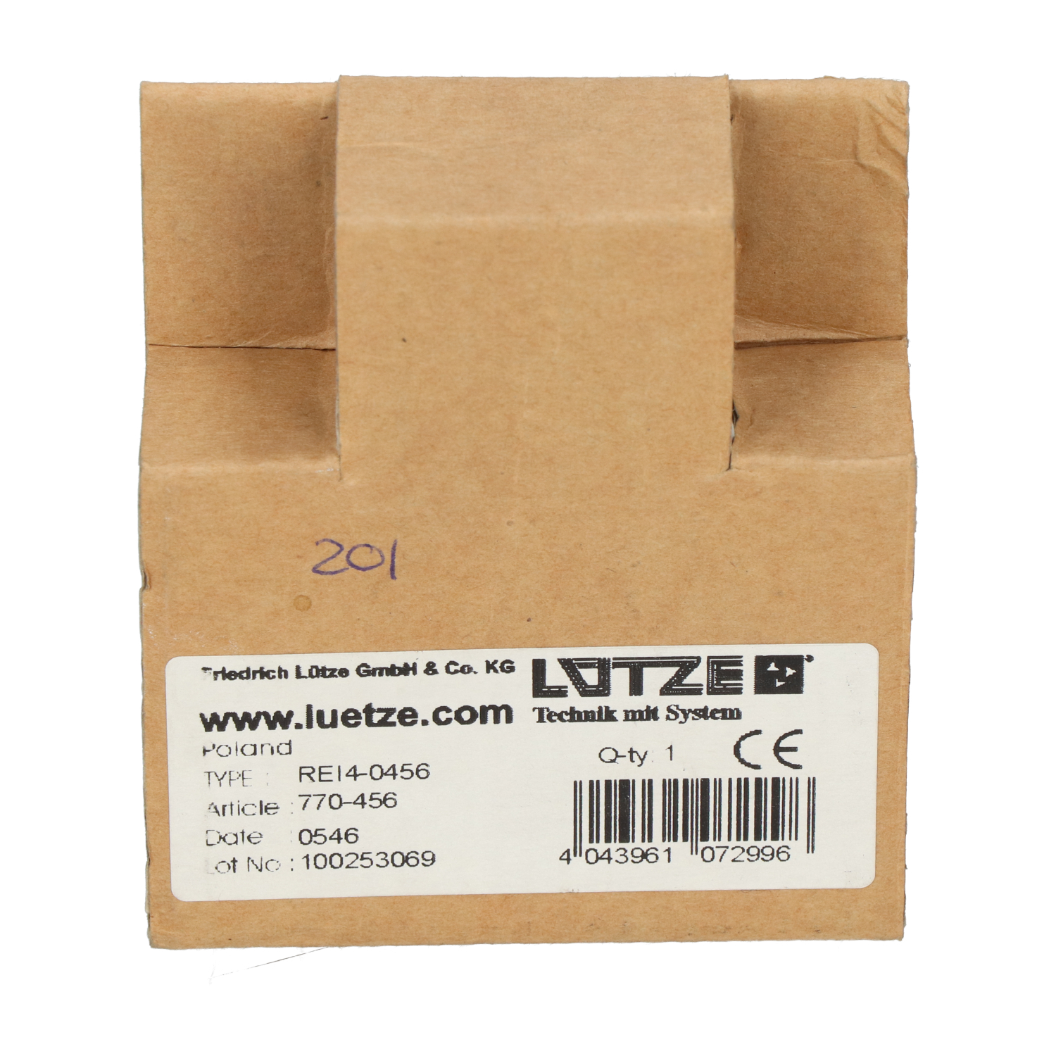 Lutze 770-456  New NFP Sealed